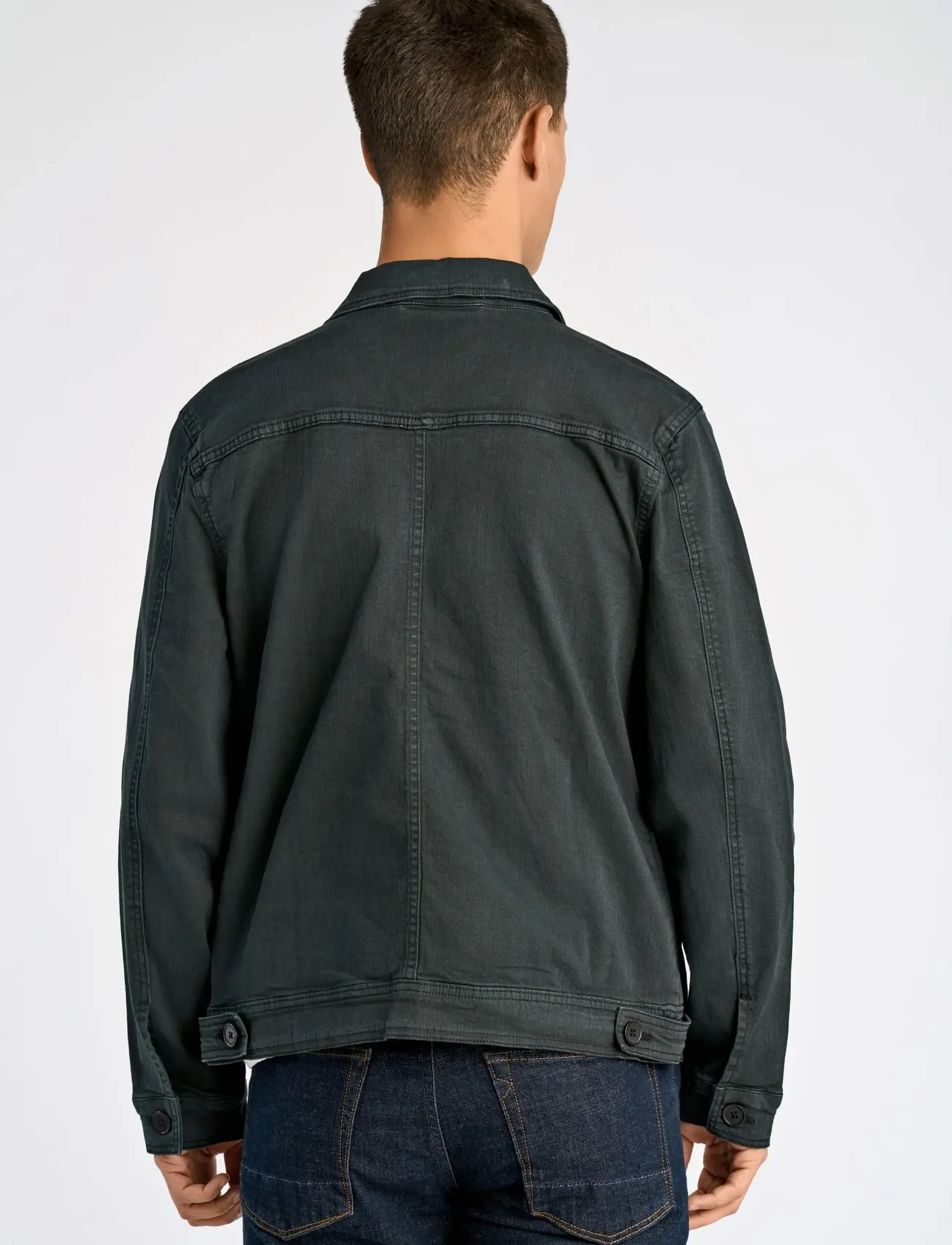 Lindbergh - Cropped length overshirt - kevadjoped - black - 4