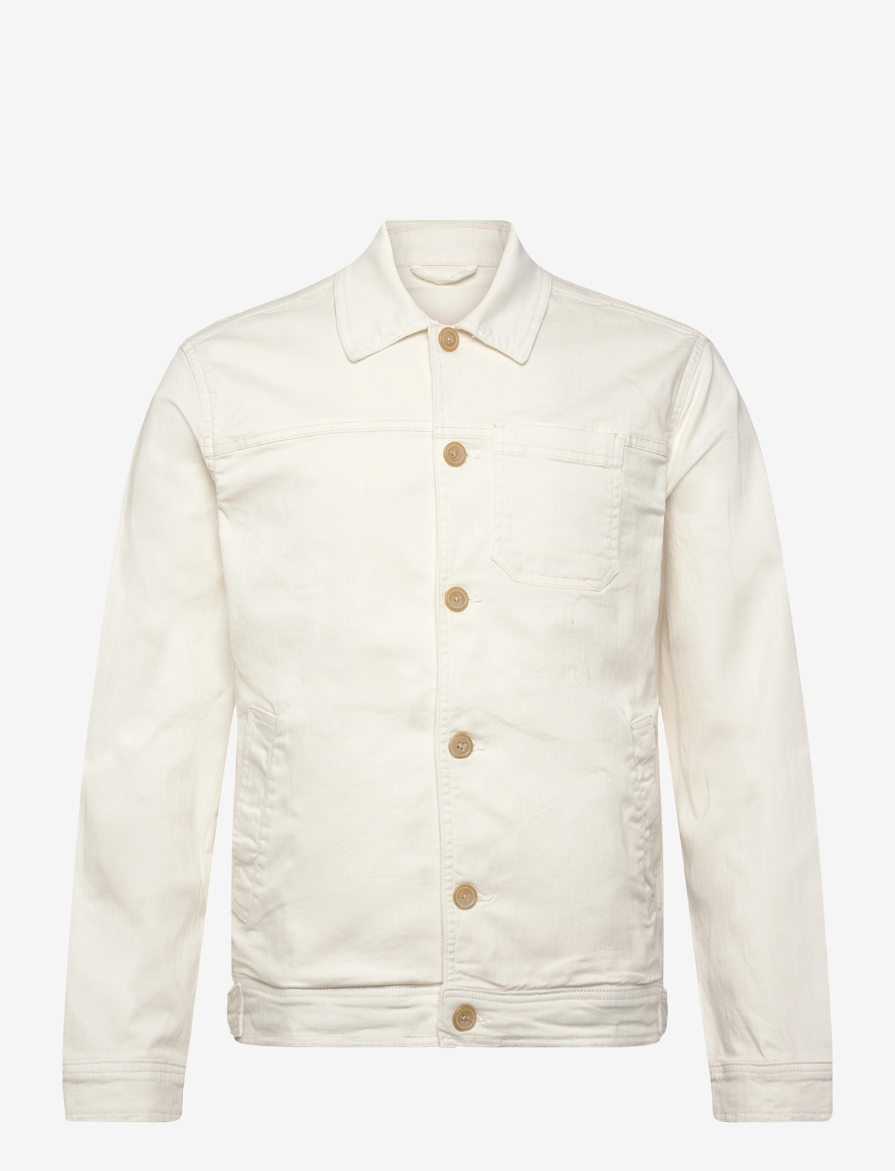Lindbergh - Cropped length overshirt - höstjackor - cream white - 0