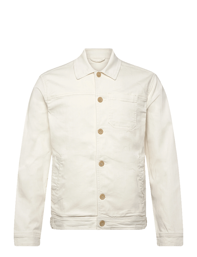 Lindbergh - Cropped length overshirt - forårsjakker - cream white - 1