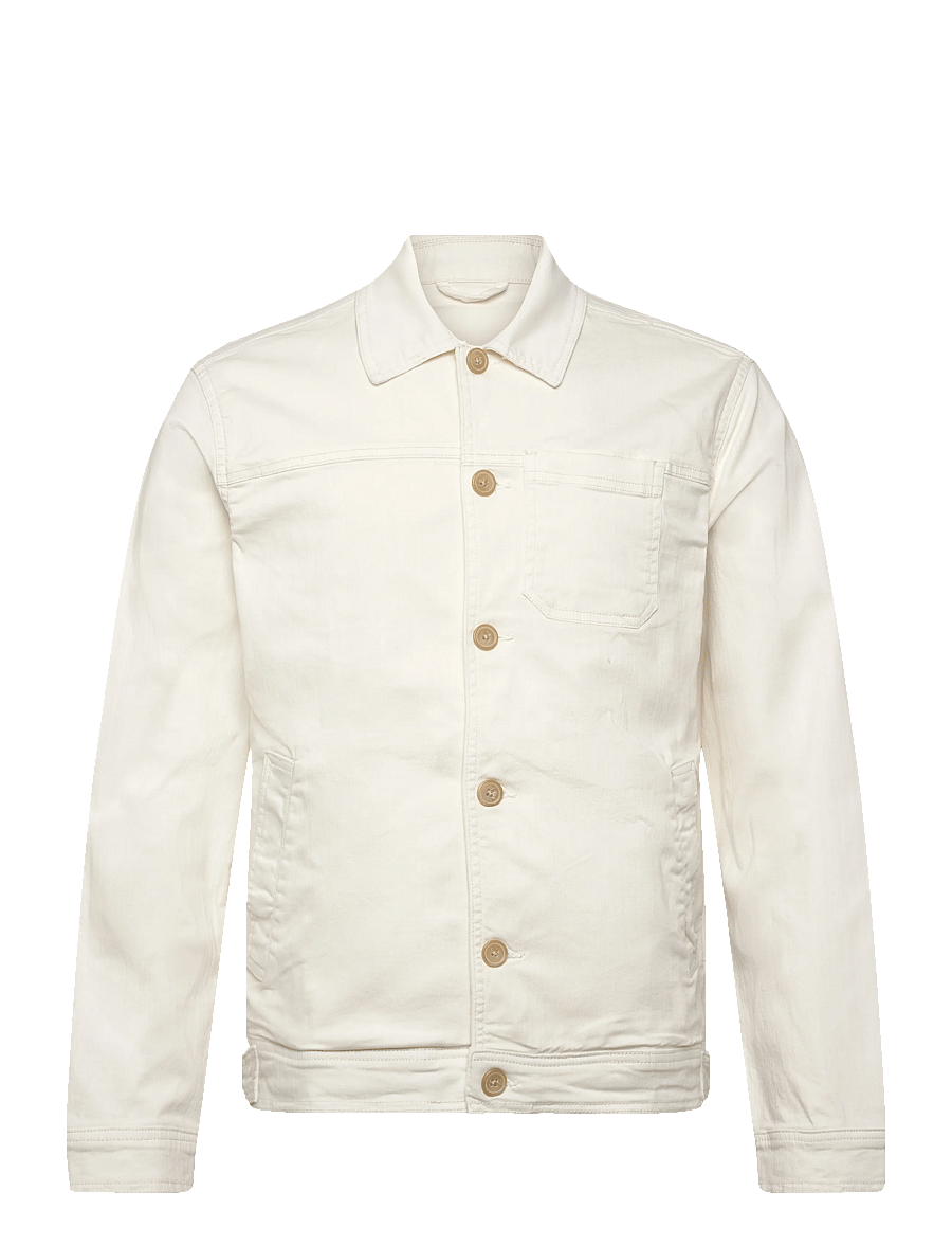 Lindbergh - Cropped length overshirt - höstjackor - cream white - 1