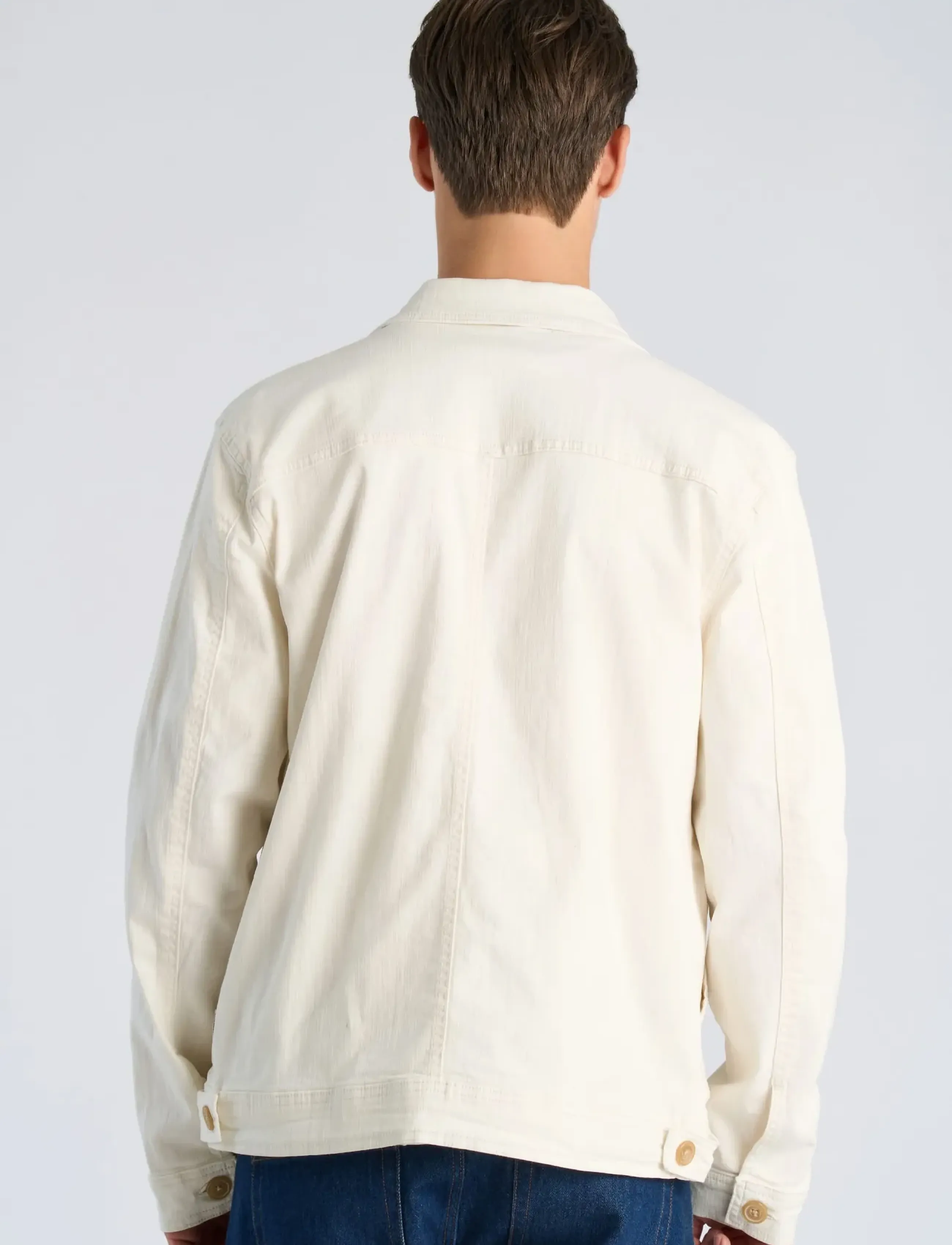 Lindbergh - Cropped length overshirt - frühlingsjacken - cream white - 4