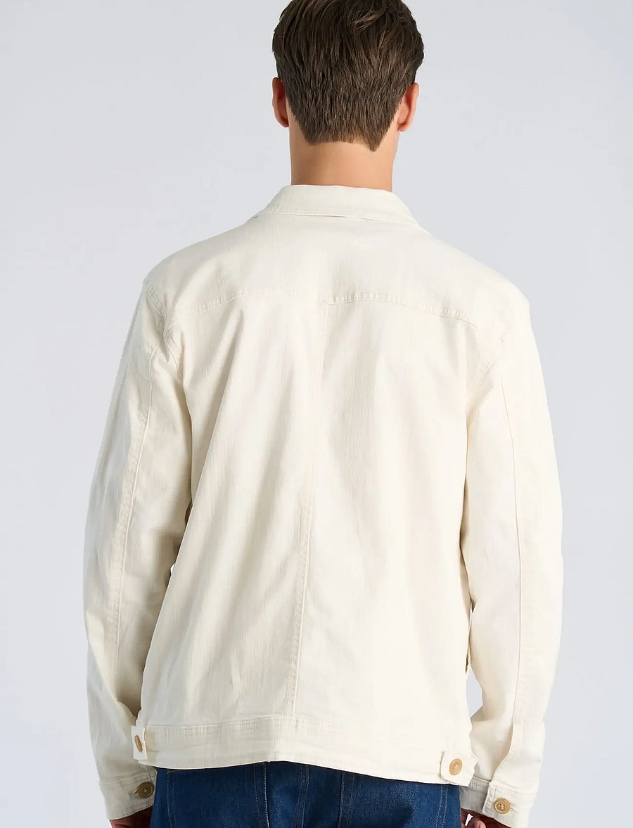 Lindbergh - Cropped length overshirt - höstjackor - cream white - 4