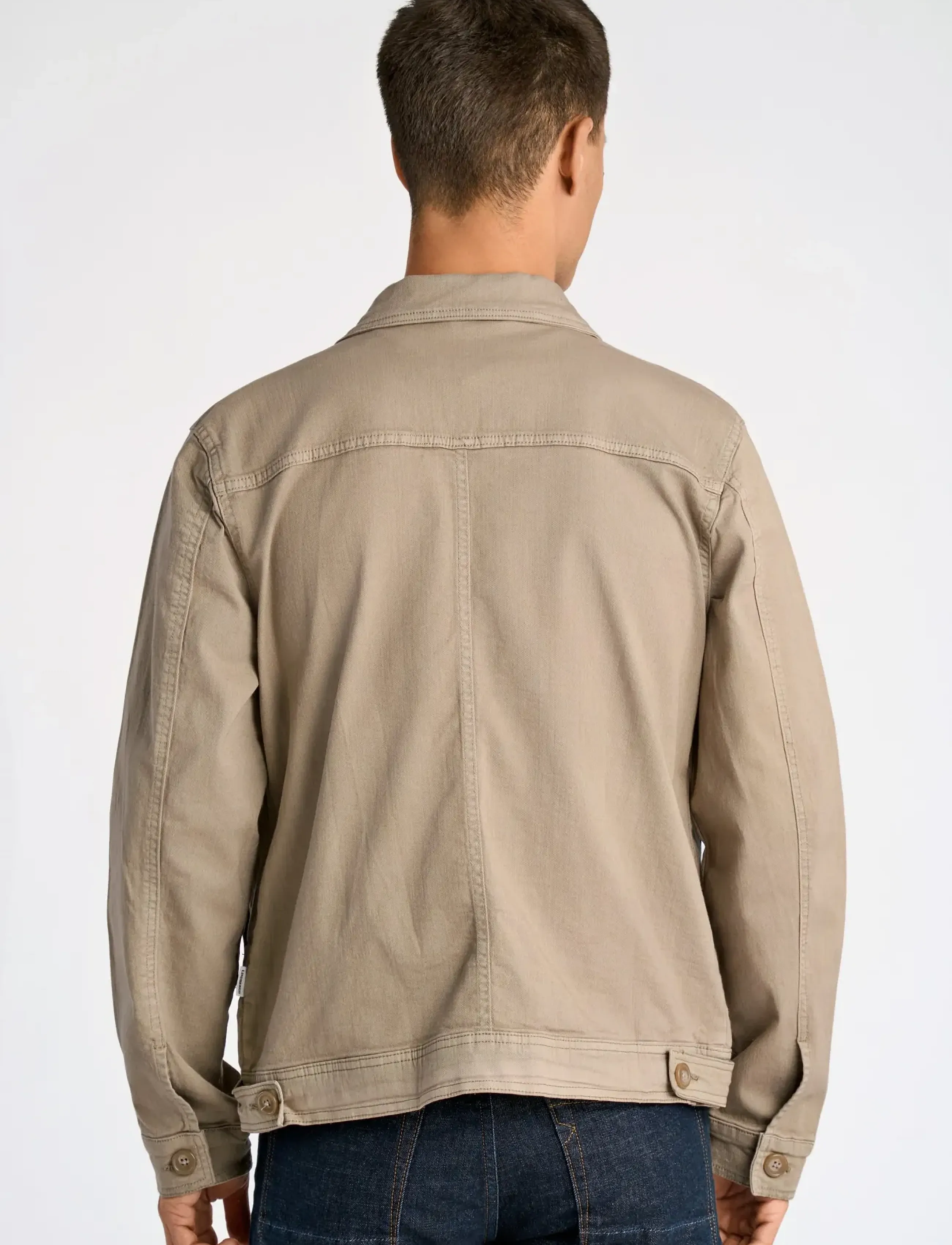 Lindbergh - Cropped length overshirt - vårjackor - dk sand - 4