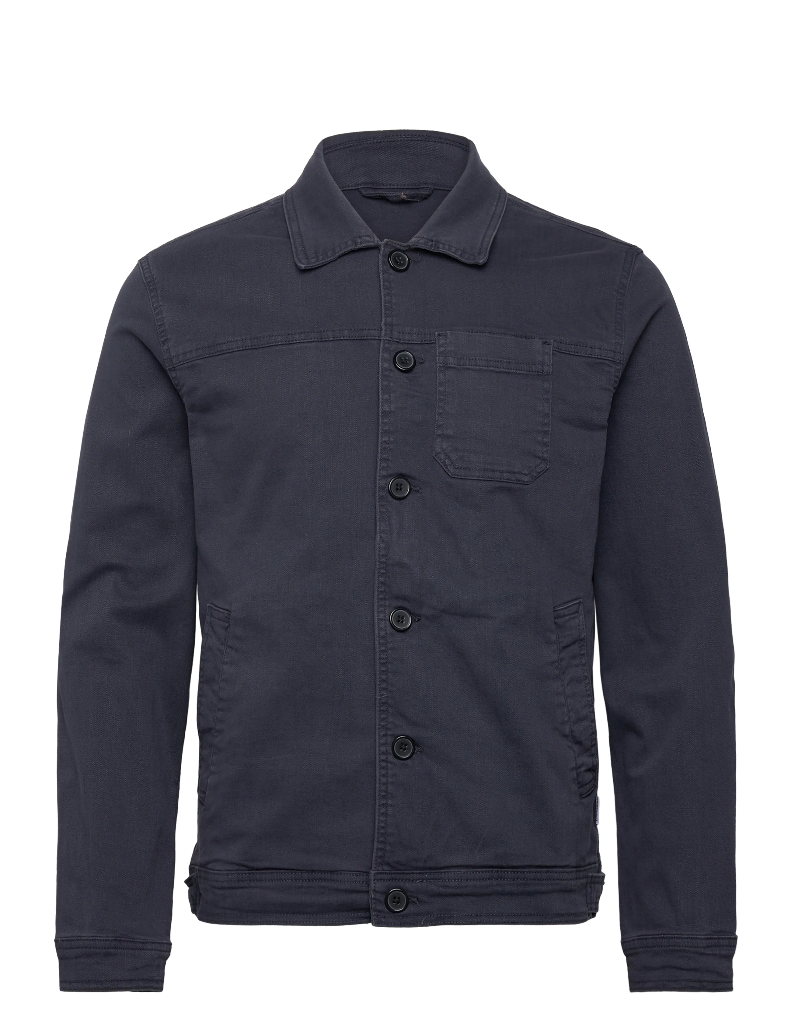 Cropped length overshirt - NAVY