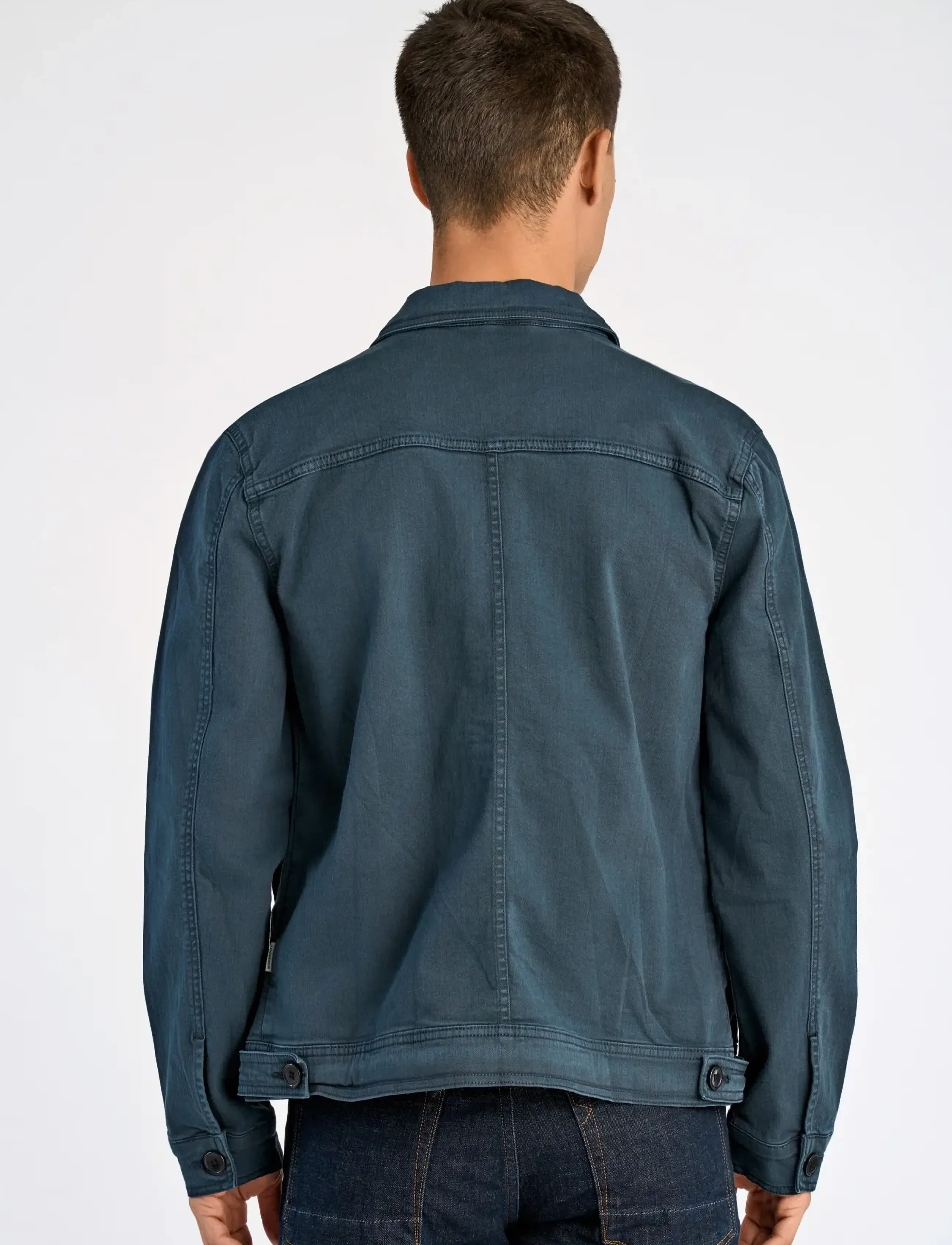 Lindbergh - Cropped length overshirt - spring jackets - navy - 4