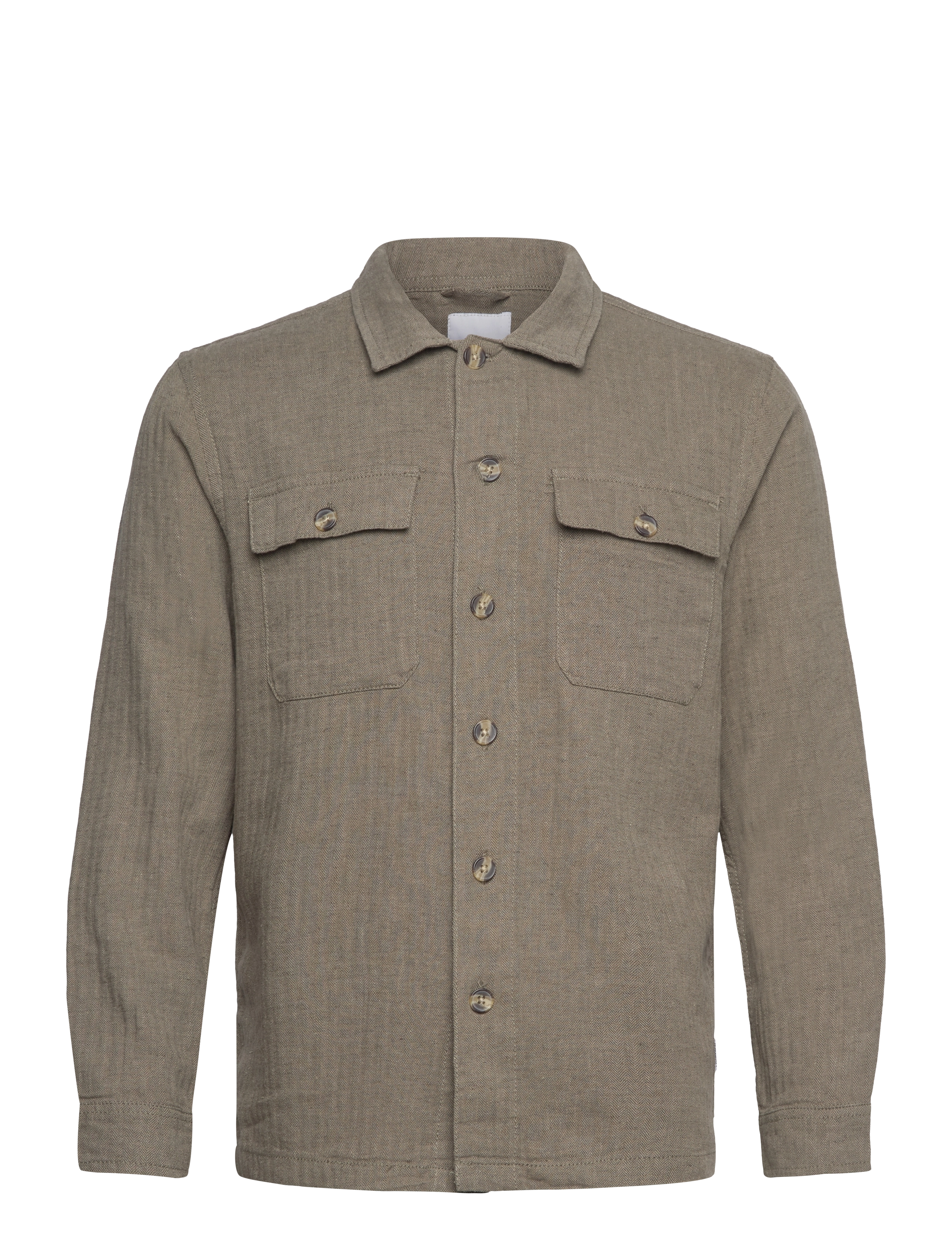 Lindbergh Cotton linen blazer - Deals - ARMY / brown