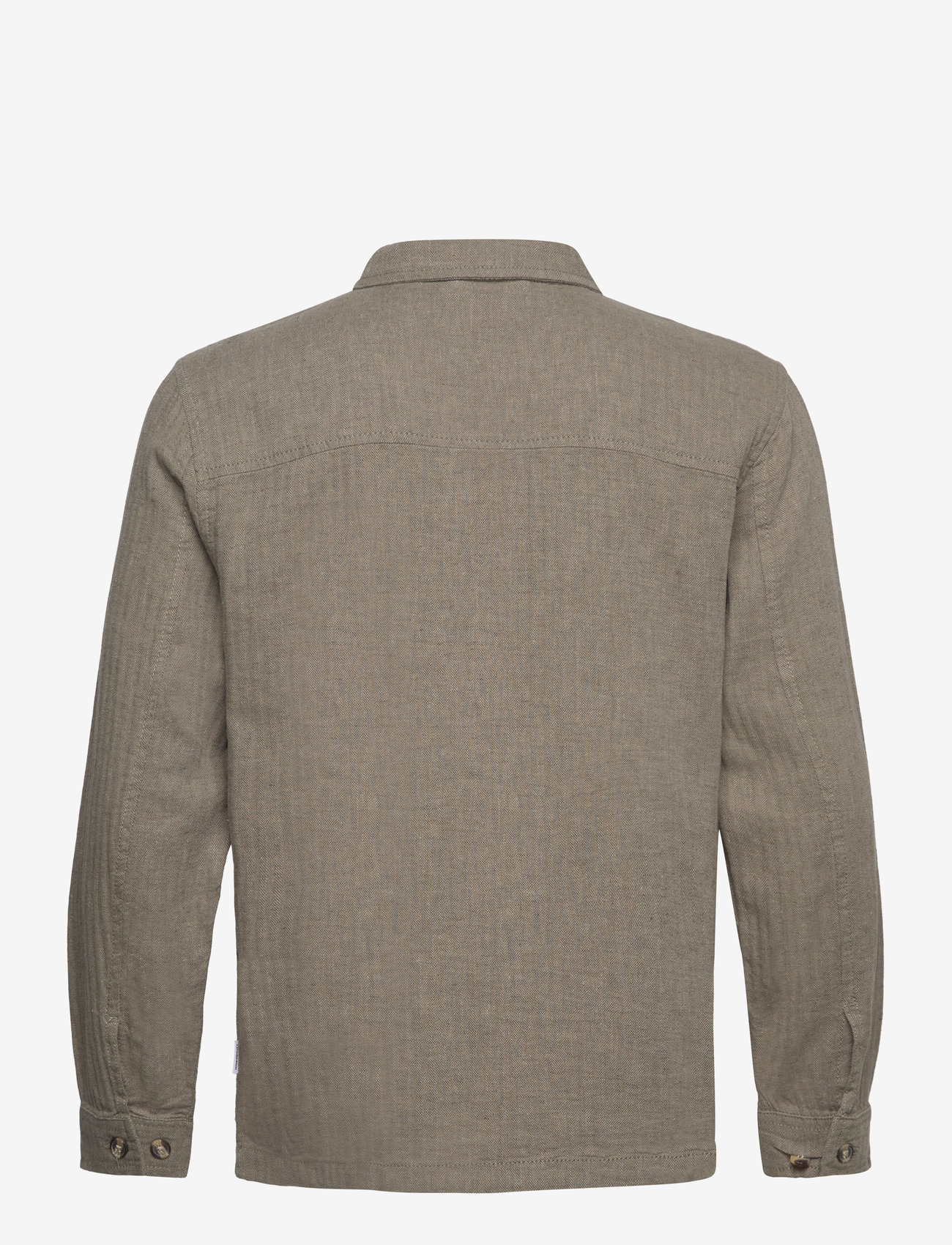 Lindbergh - Cotton linen overshirts L/S - kollektsioonid - army - 2
