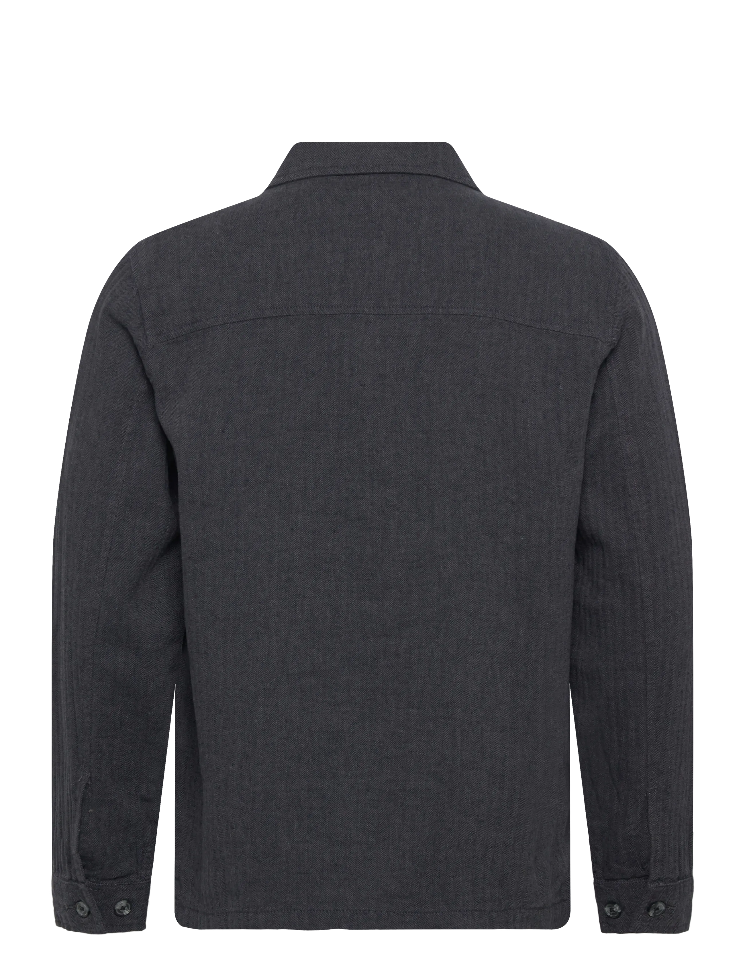 Lindbergh - Cotton linen overshirts L/S - kollektionen - black - 2