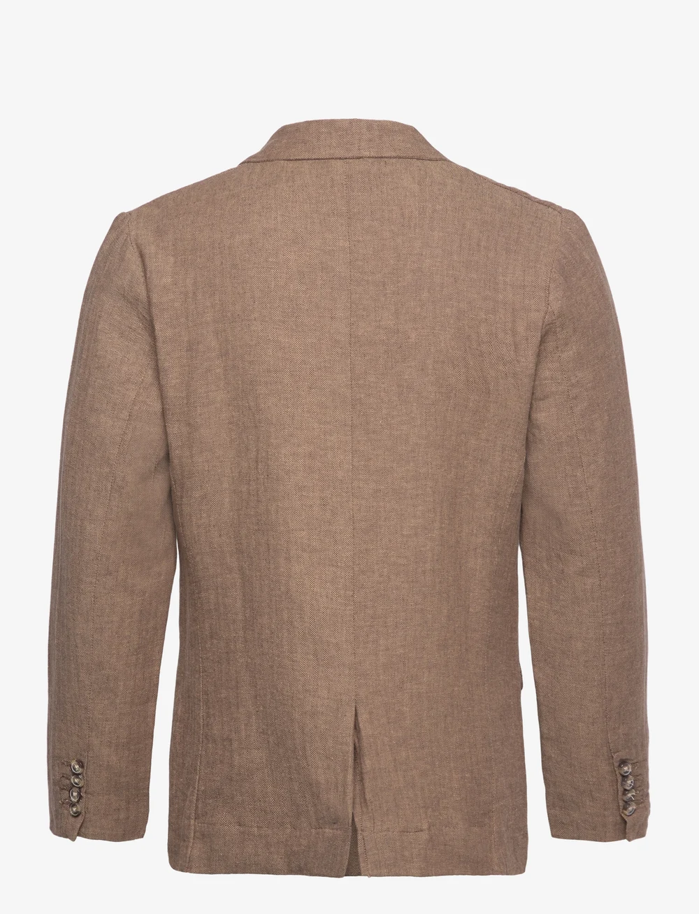 Lindbergh - Cotton linen blazer - single breasted blazers - dk stone - 1
