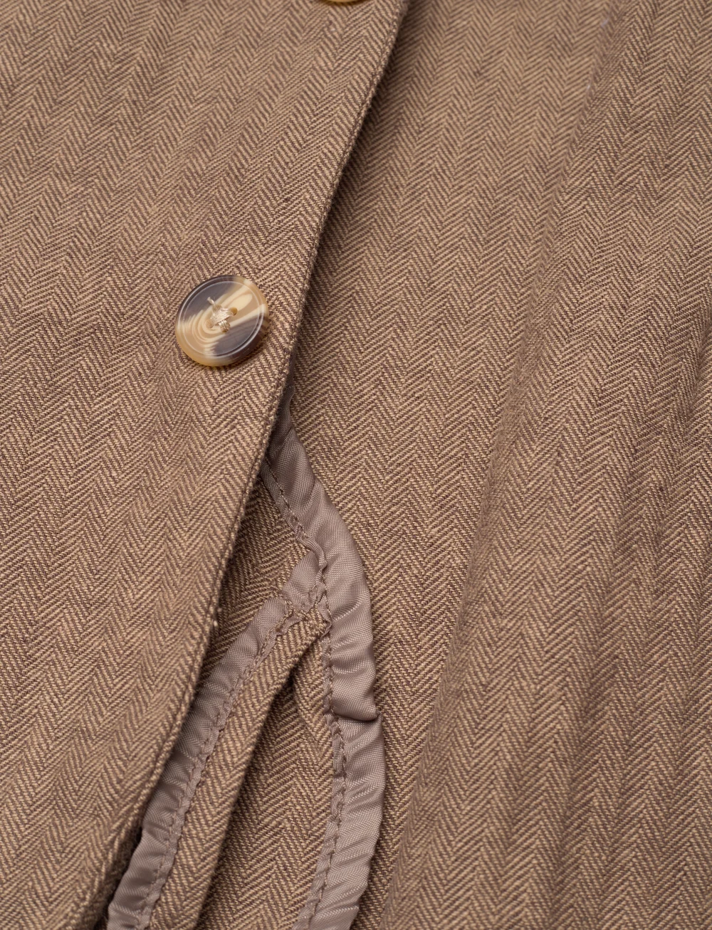 Lindbergh - Cotton linen blazer - single breasted blazers - dk stone - 4