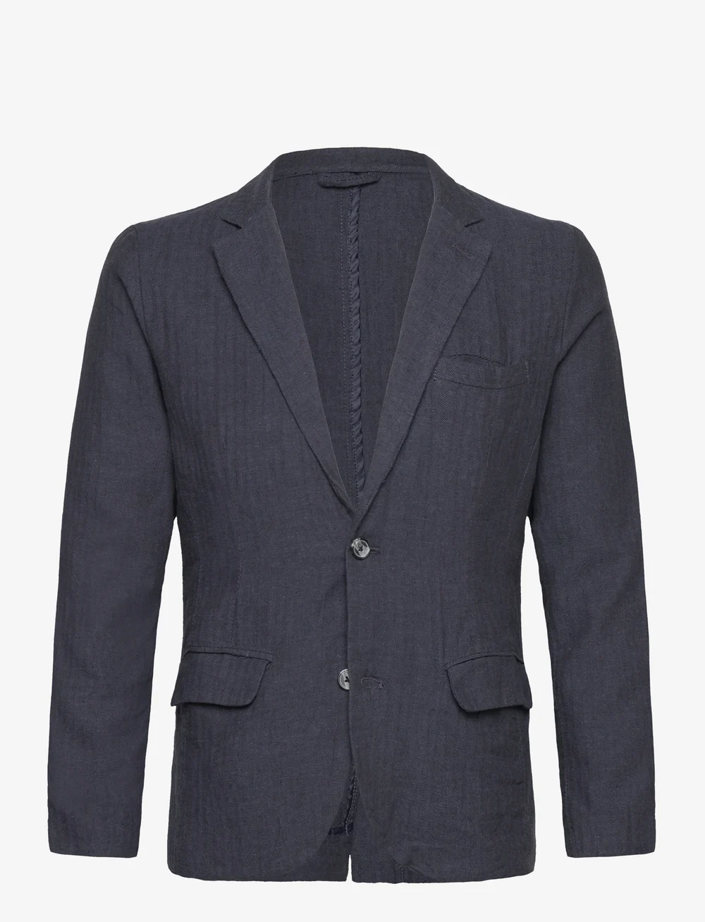 Lindbergh - Cotton linen blazer - blazers à boutonnage simple - navy - 0