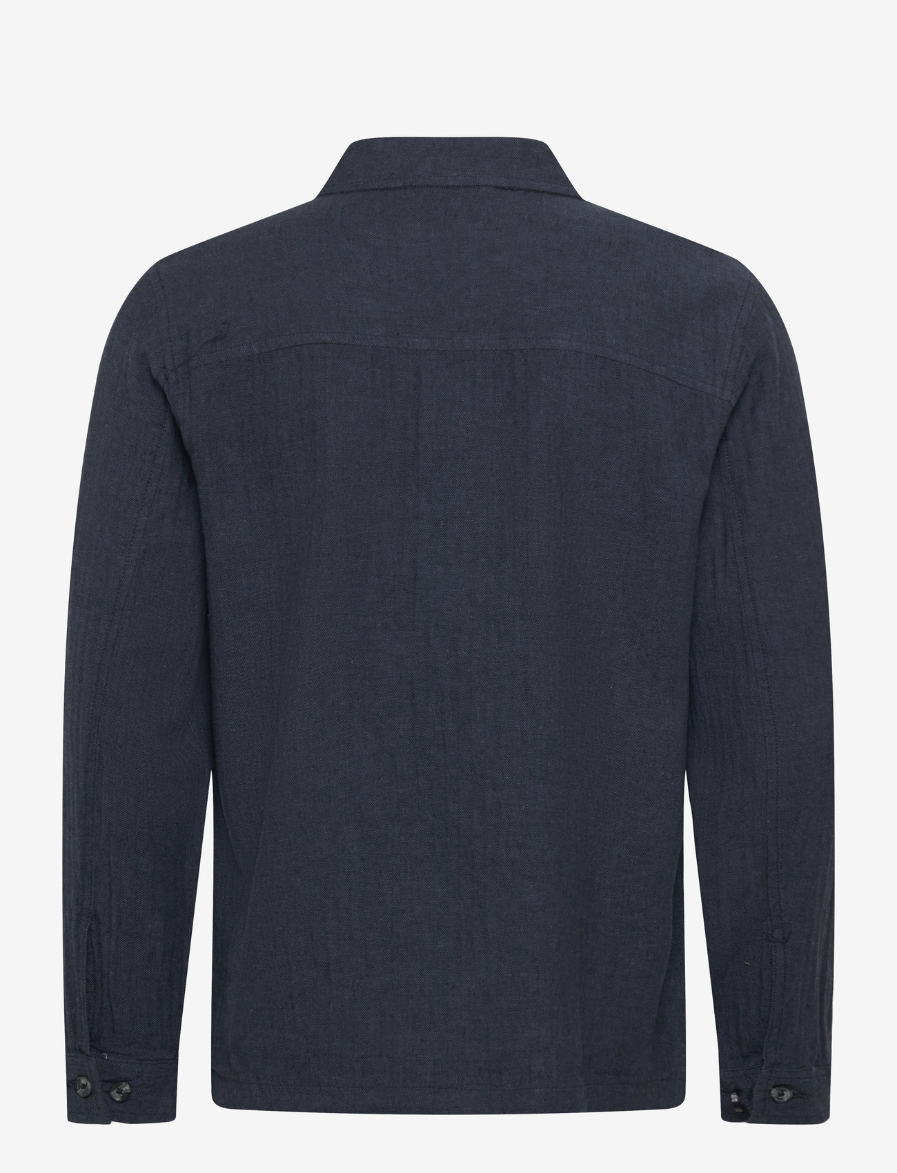 Lindbergh - Cotton linen overshirts L/S - kollektsioonid - navy - 2