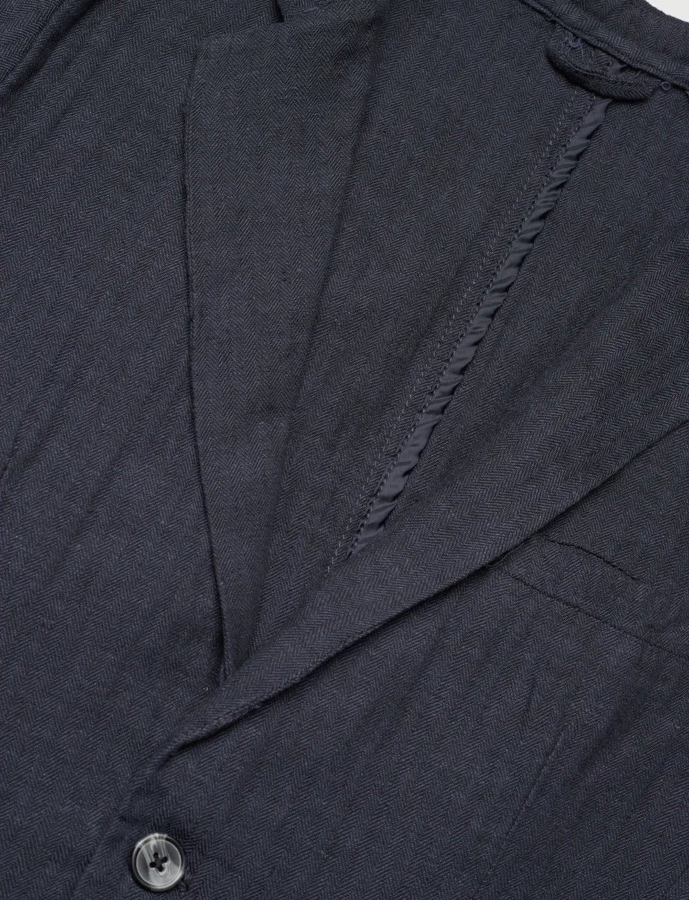 Lindbergh - Cotton linen blazer - blazers à boutonnage simple - navy - 2