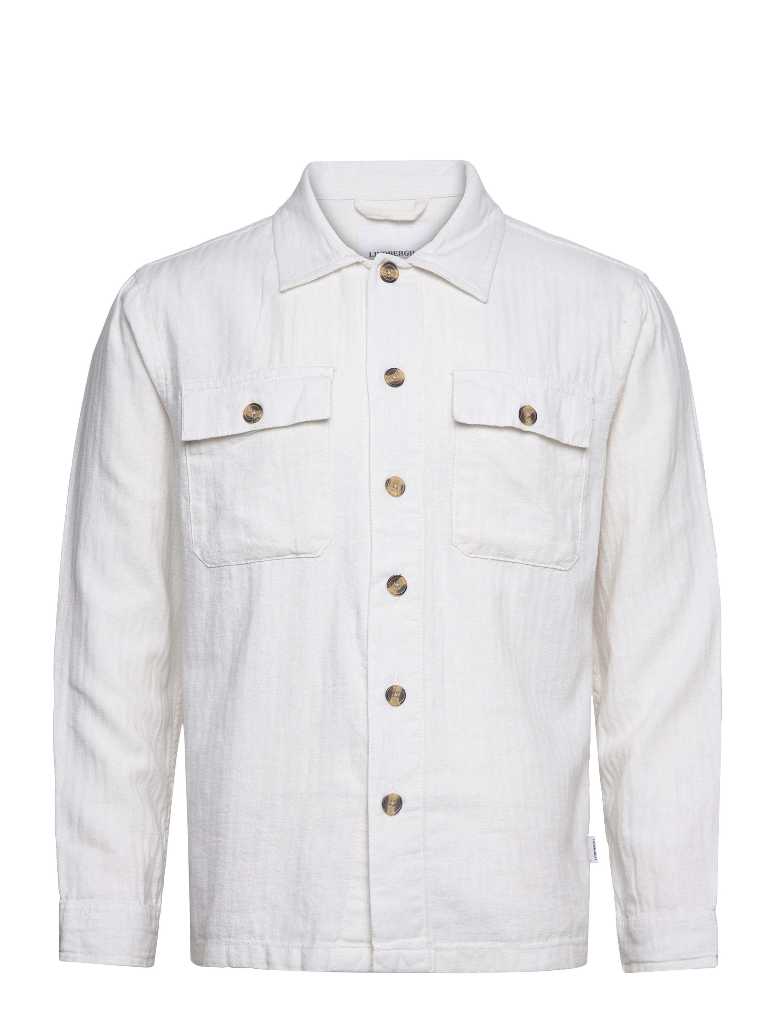 Lindbergh Cotton linen blazer - Overshirts - OPTICAL WHITE / white