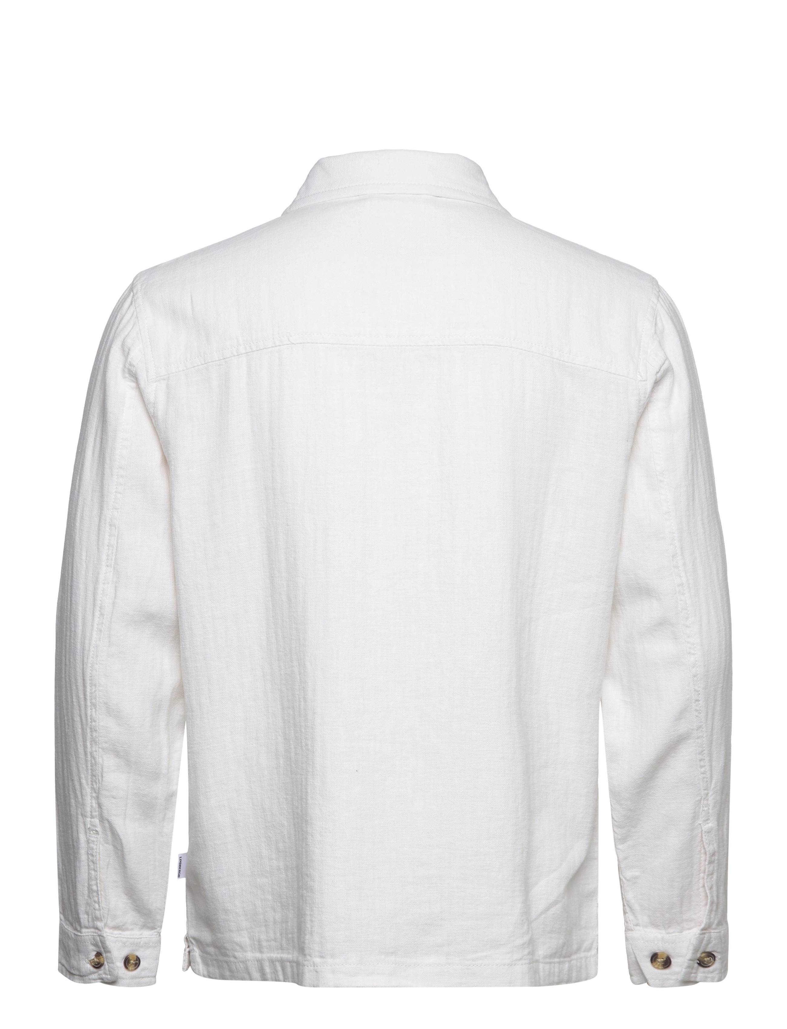 Lindbergh - Cotton linen overshirts L/S - collections - optical white - 2