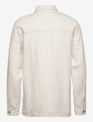 Lindbergh - Cotton linen overshirt L/S - herren - white - 1