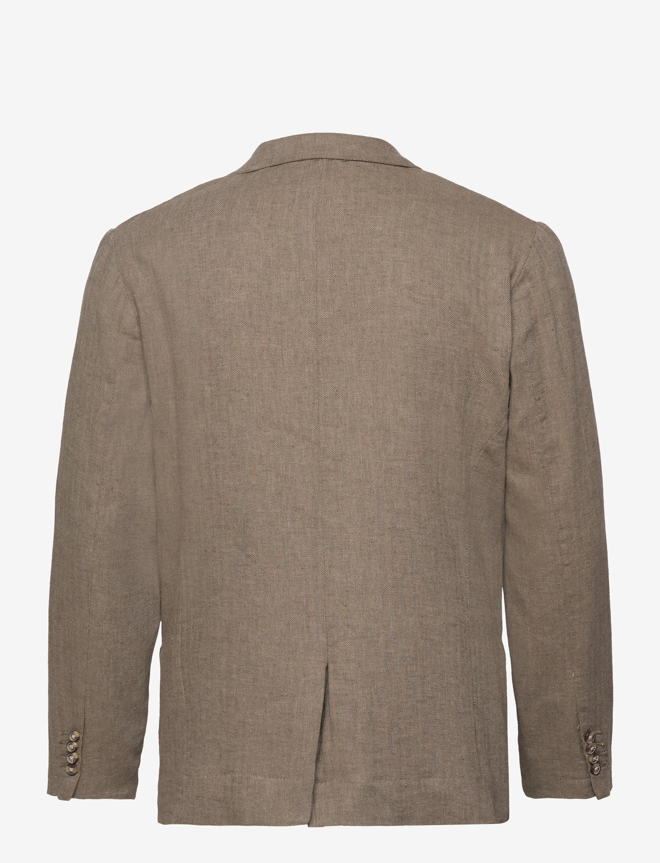 Lindbergh - Cotton linen blazer - Ühe rinnatisega pintsakud - army - 1