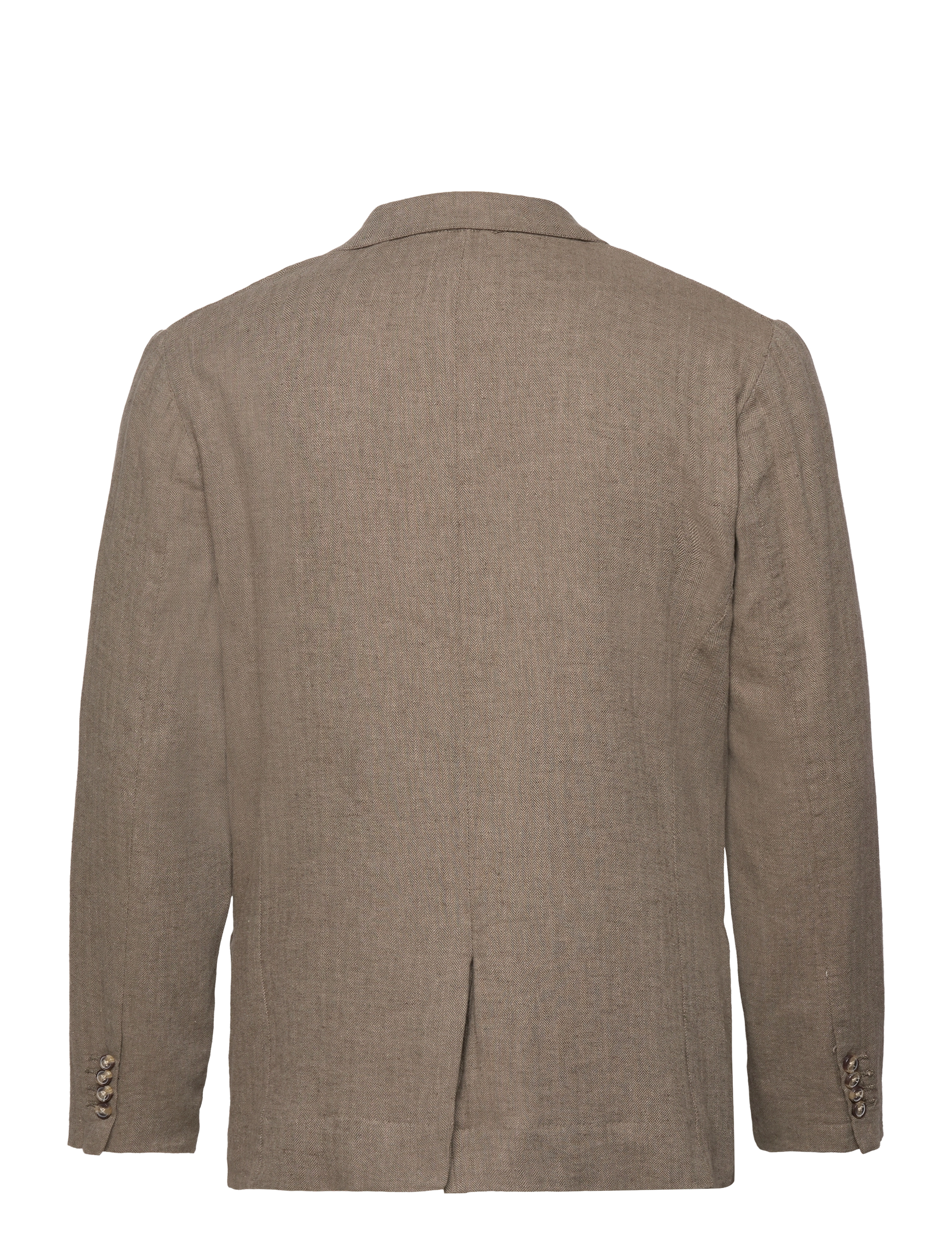 Lindbergh - Cotton linen blazer - enkeltradede blazere - army - 1