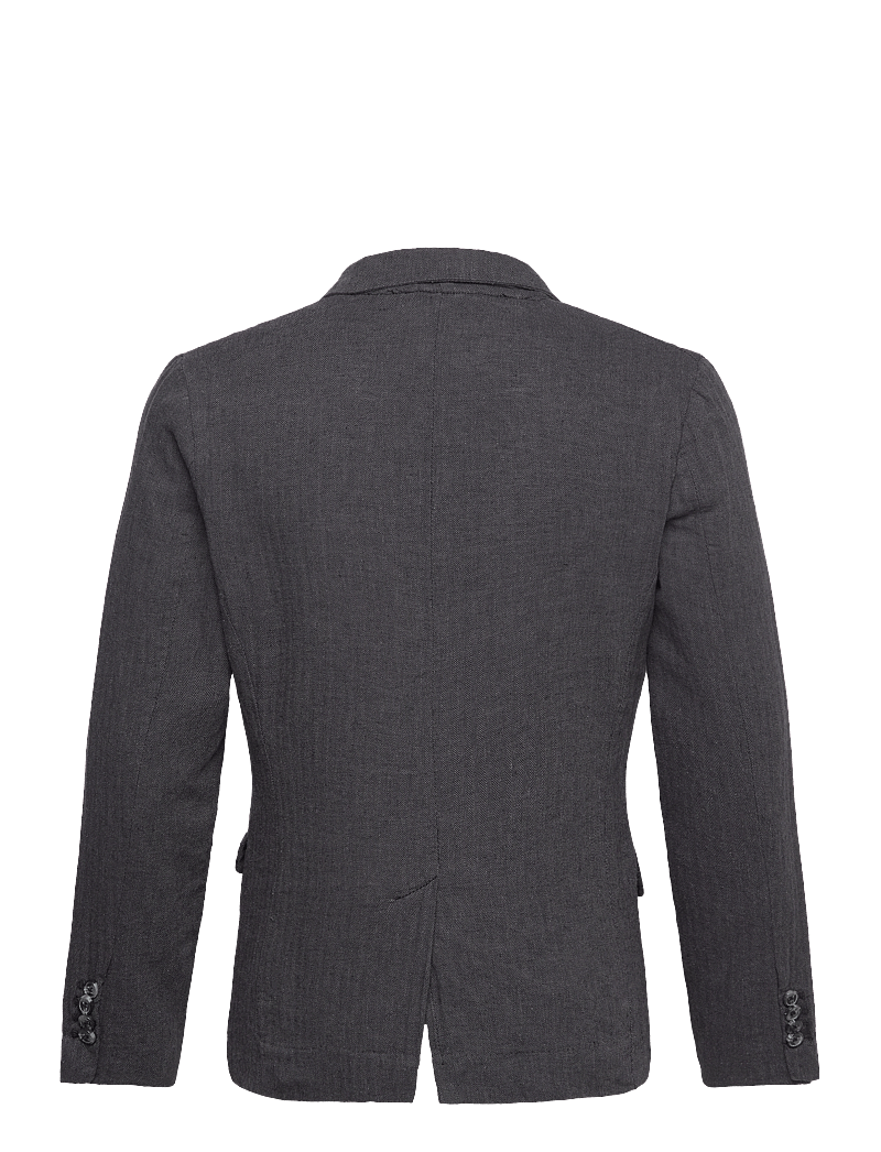 Lindbergh - Cotton linen blazer - einreiher - black - 2