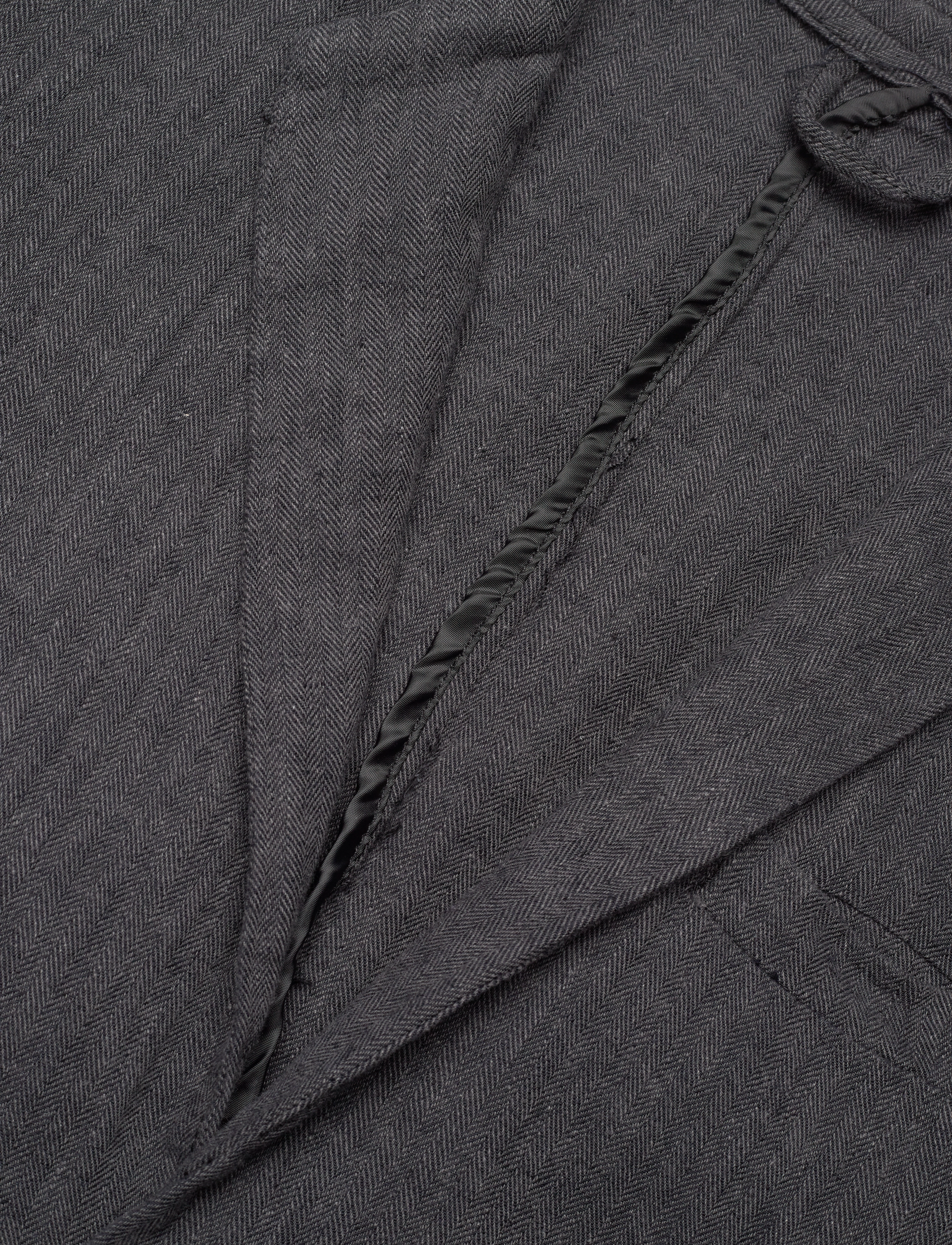 Lindbergh - Cotton linen blazer - enkelknäppta kavajer - black - 5