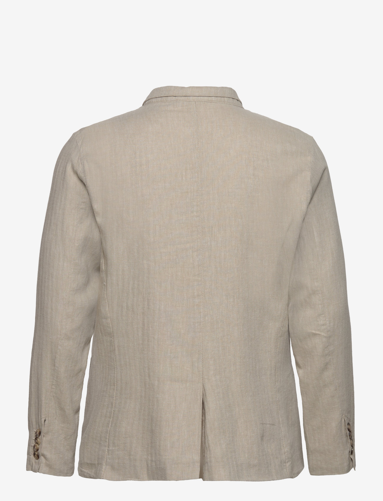 Lindbergh - Cotton linen blazer - enkeltradede blazere - lt stone - 1
