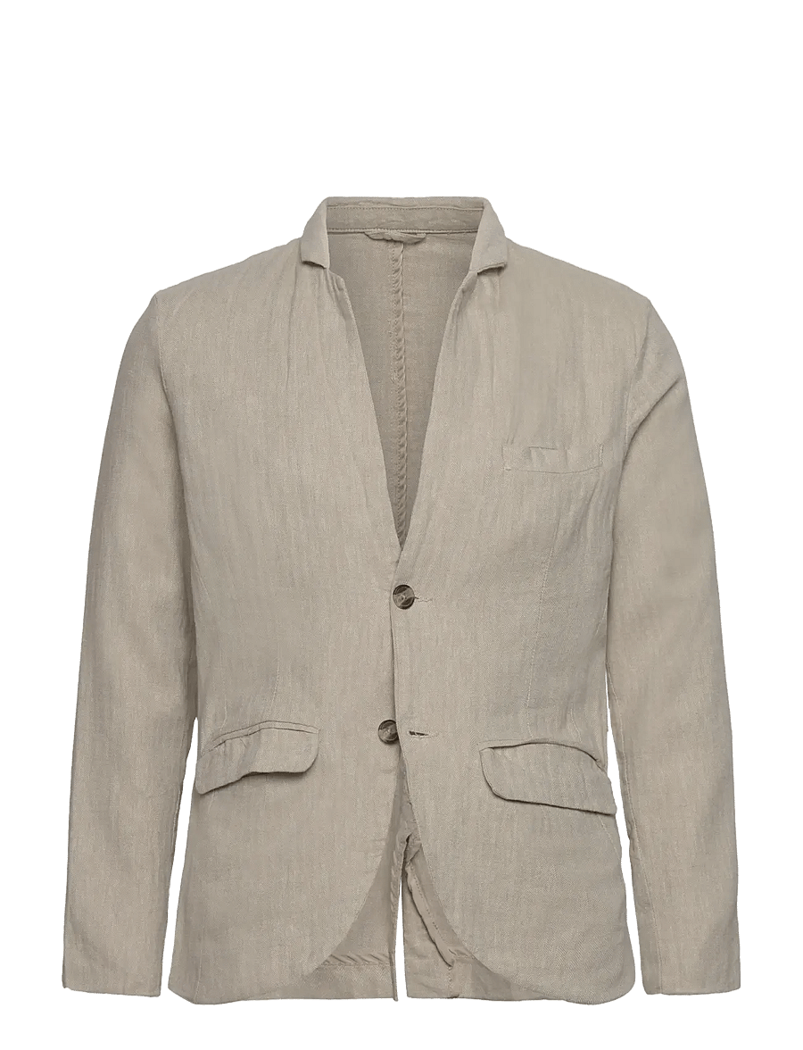 Lindbergh - Cotton linen blazer - einreiher - lt stone - 1