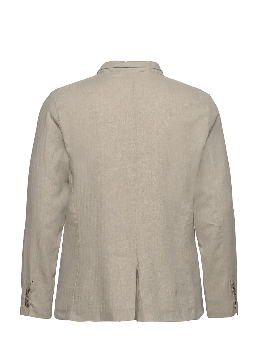 Lindbergh - Cotton linen blazer - einreiher - lt stone - 2