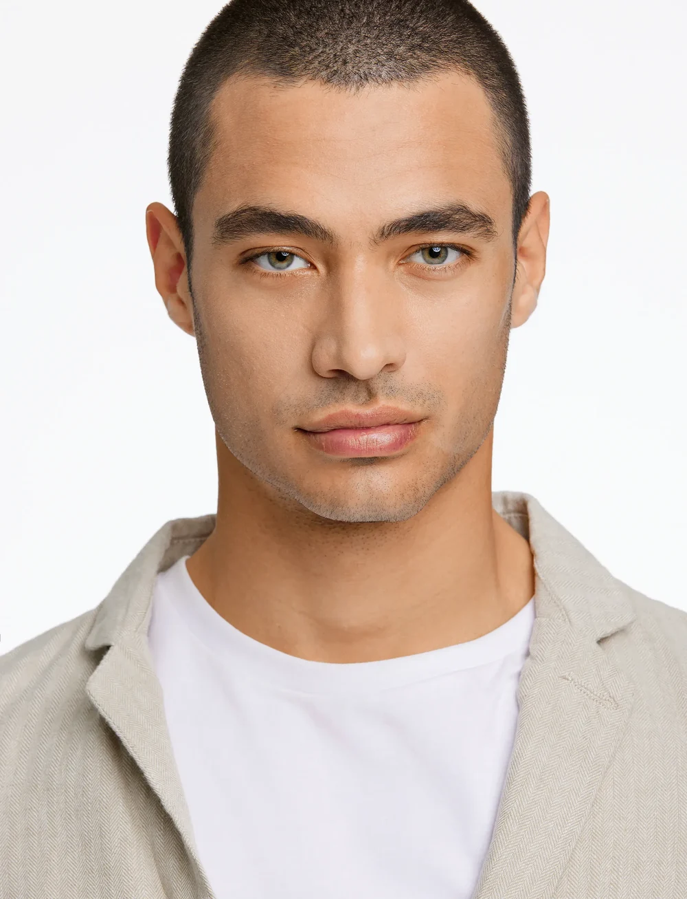 Lindbergh - Cotton linen blazer - enkelknäppta kavajer - lt stone - 0