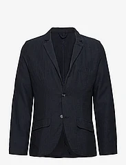 Lindbergh - Cotton linen blazer - blazers met dubbele knopen - navy - 0
