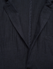 Lindbergh - Cotton linen blazer - double breasted blazers - navy - 2