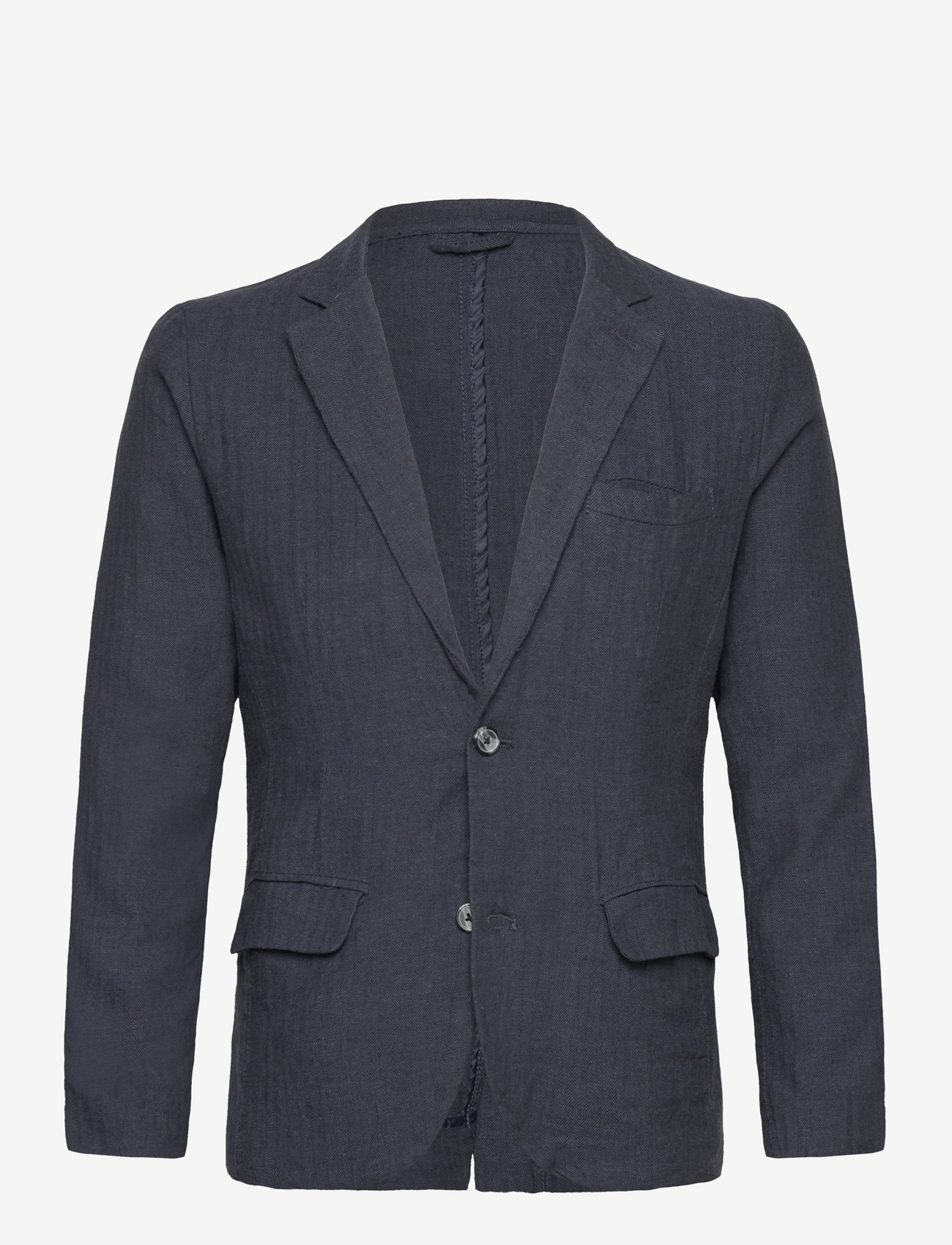 Lindbergh - Cotton linen blazer - marynarki jednorzędowe - navy - 1