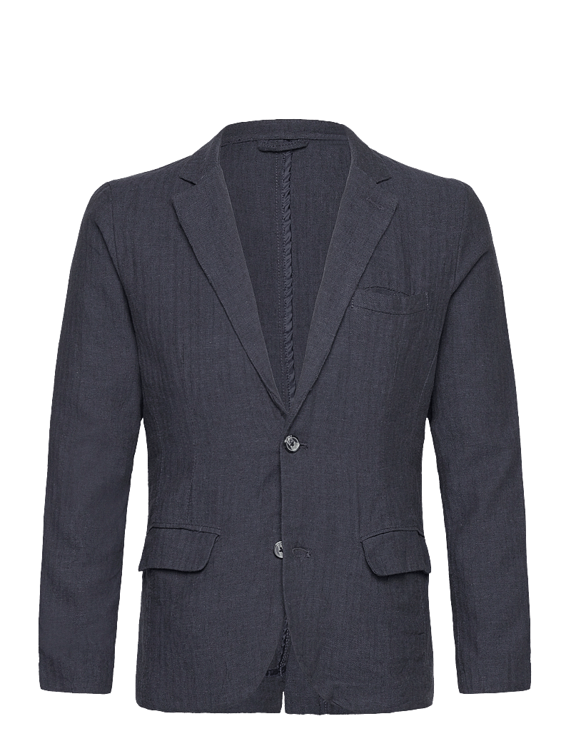 Lindbergh - Cotton linen blazer - marynarki jednorzędowe - navy - 1