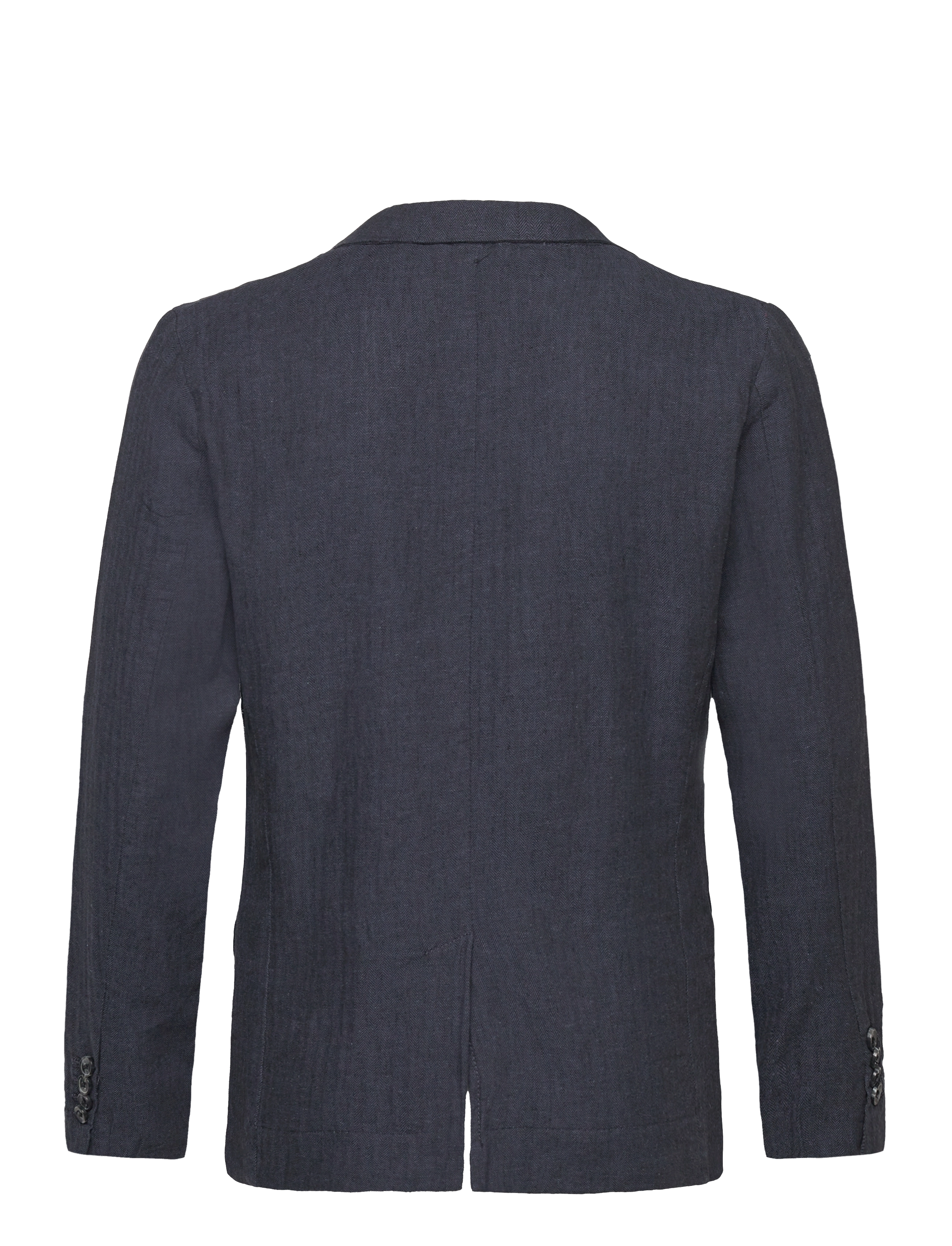 Lindbergh - Cotton linen blazer - single breasted blazers - navy - 2