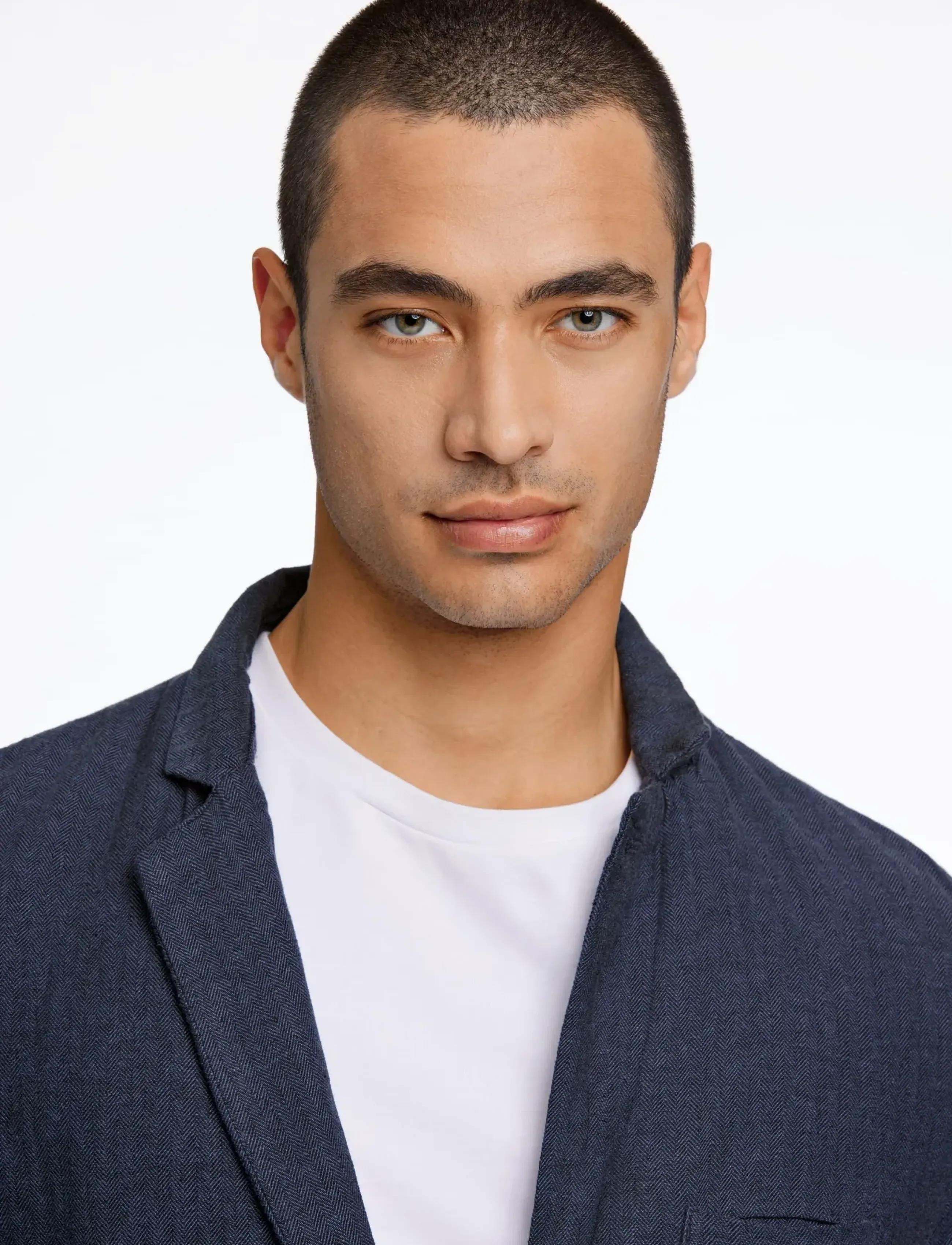 Lindbergh - Cotton linen blazer - single breasted blazers - navy - 5