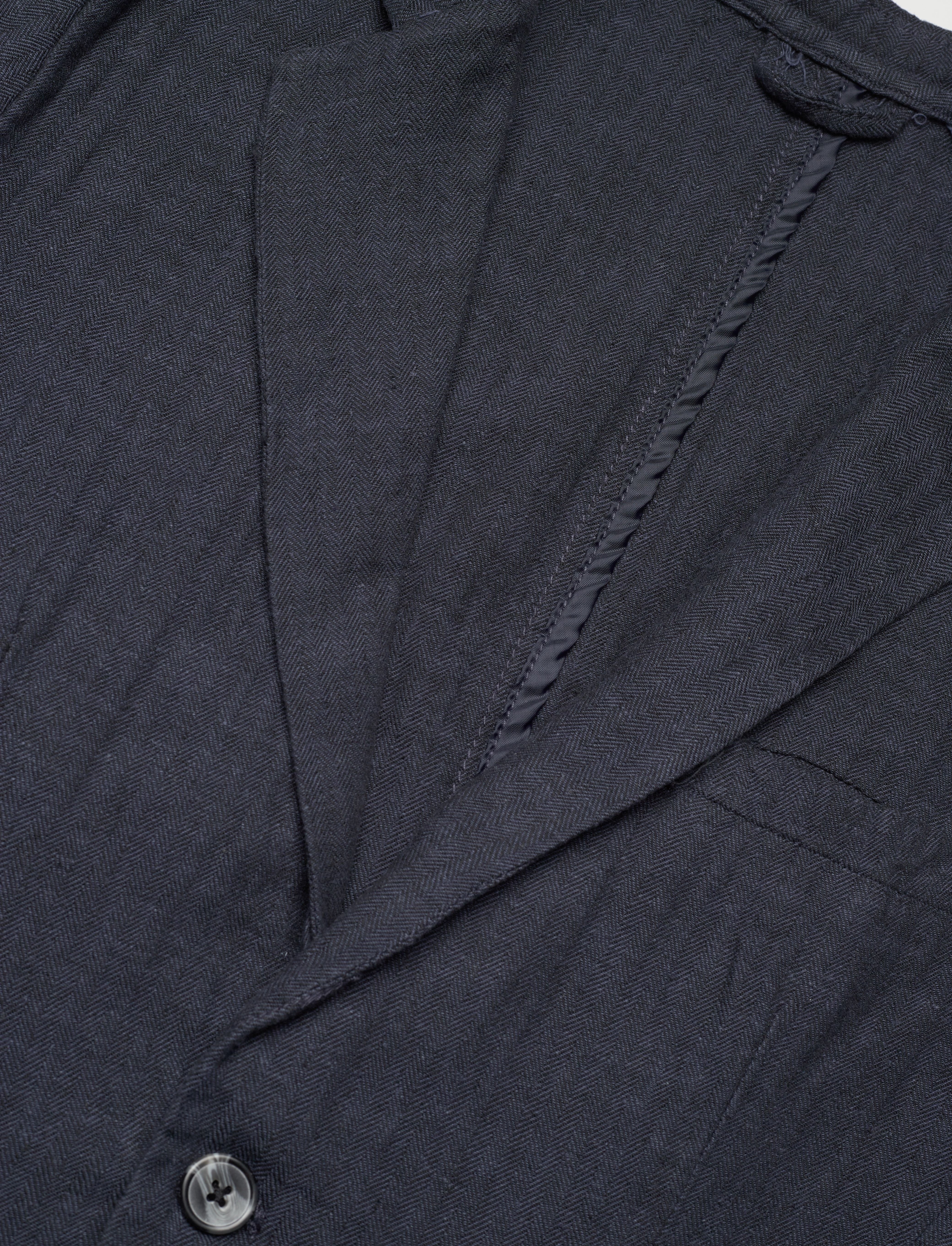 Lindbergh - Cotton linen blazer - enkeltradede blazere - navy - 2