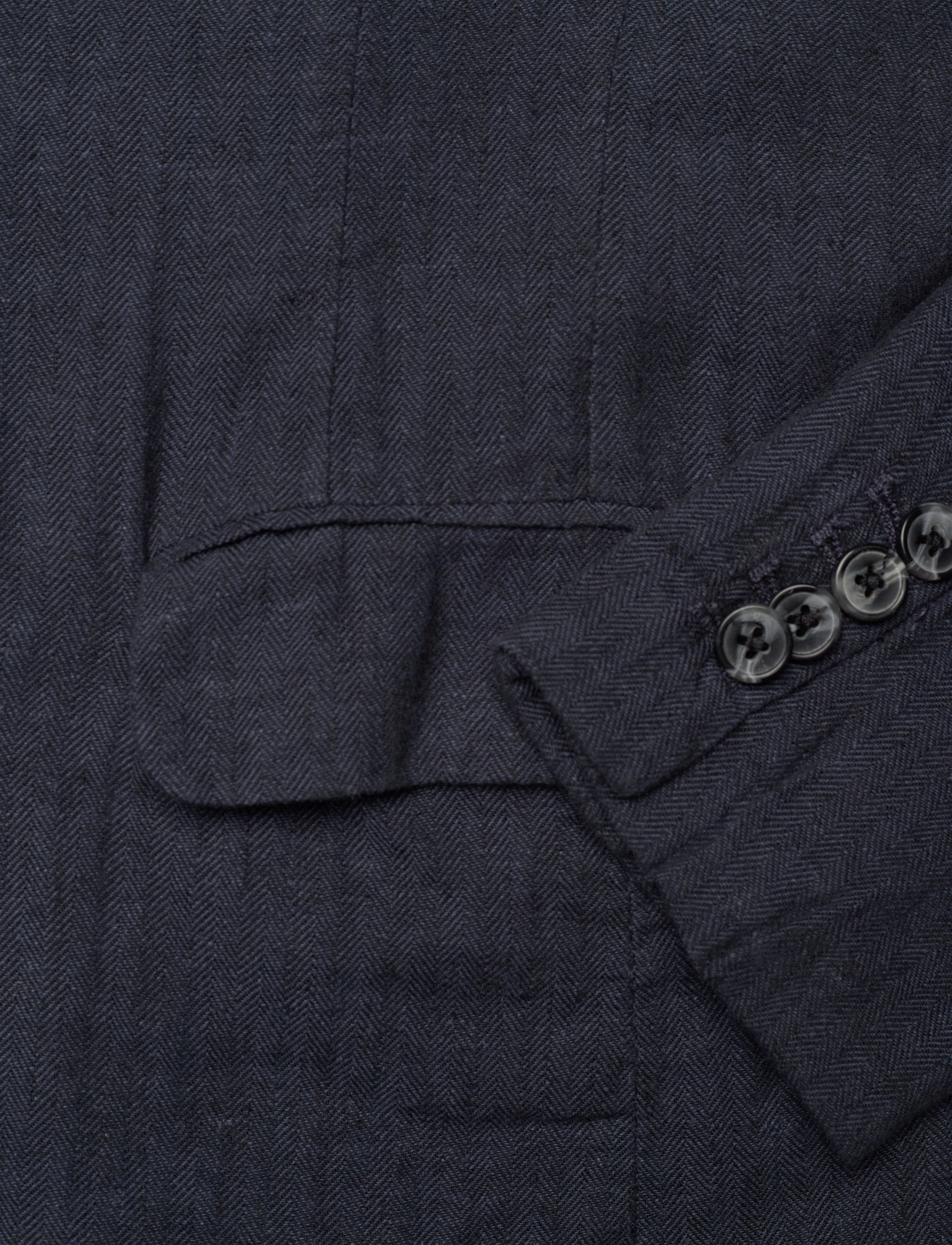 Lindbergh - Cotton linen blazer - enkeltradede blazere - navy - 3