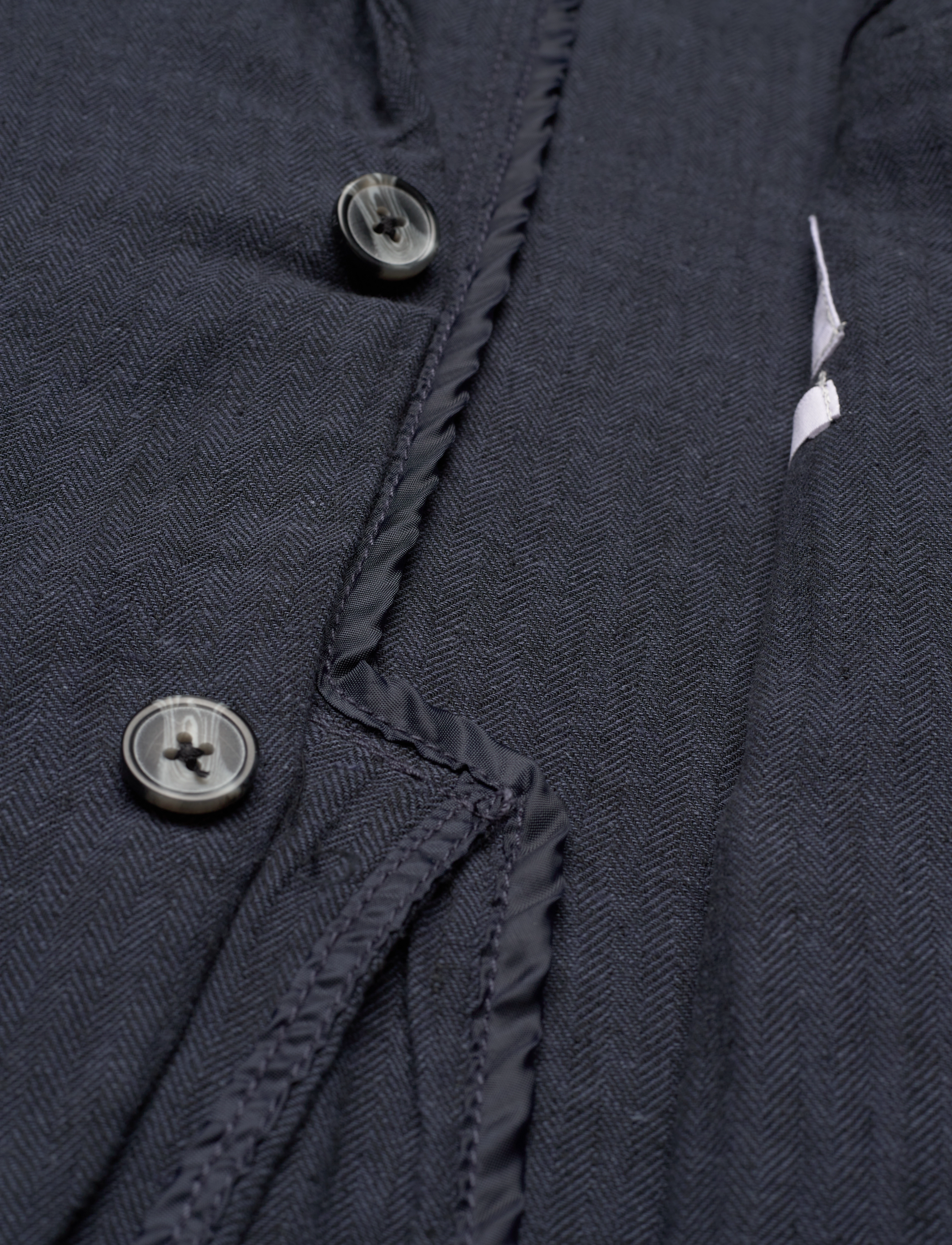 Lindbergh - Cotton linen blazer - enkeltradede blazere - navy - 4