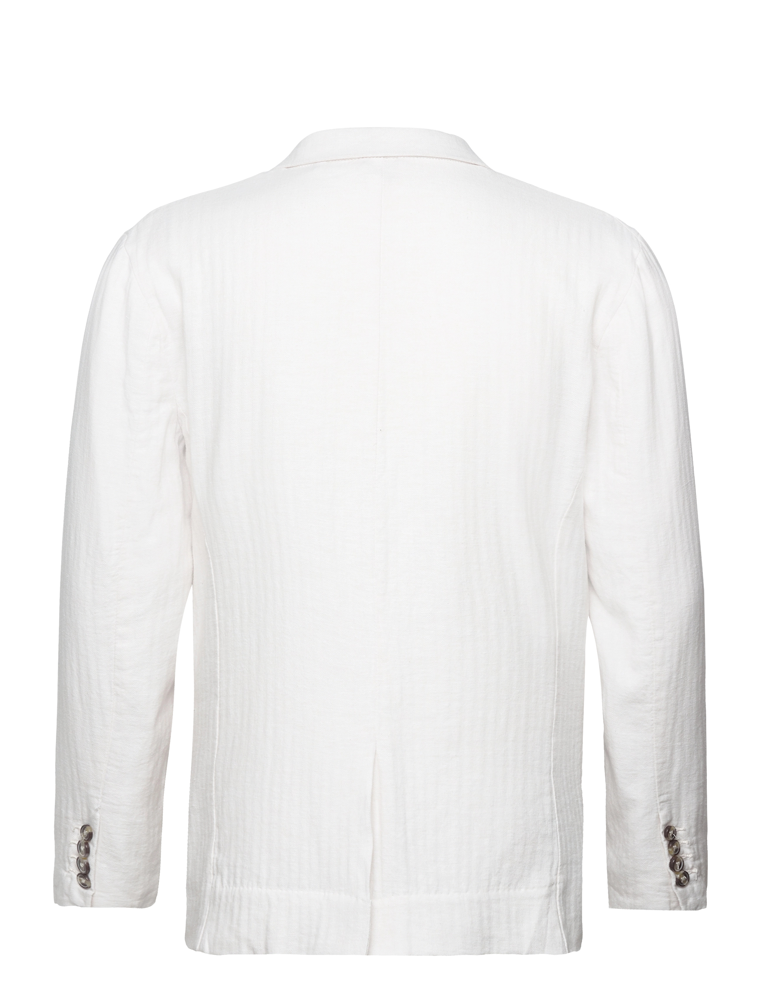 Lindbergh - Cotton linen blazer - enkeltradede blazere - optical white - 1