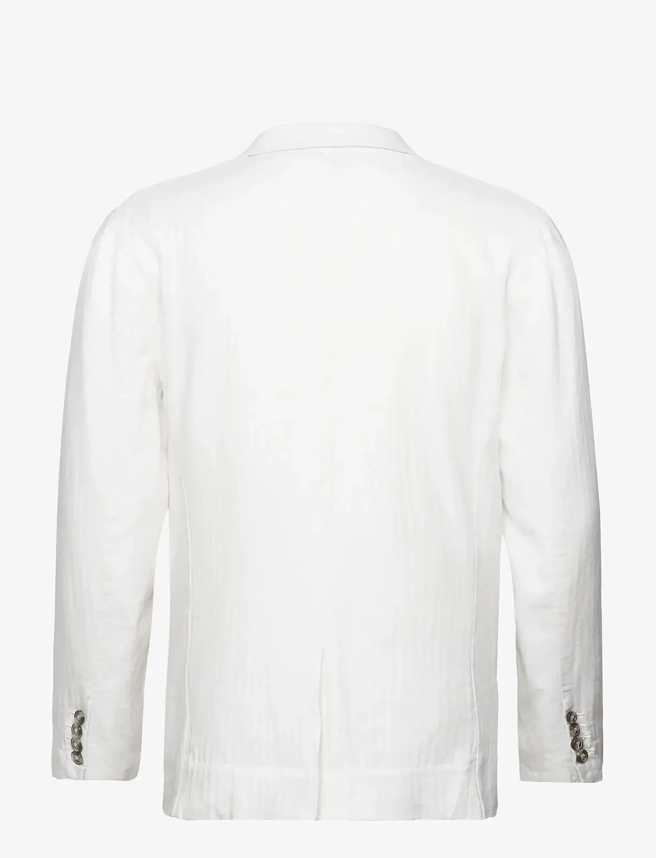 Lindbergh - Cotton linen blazer - enkelknäppta kavajer - optical white - 2