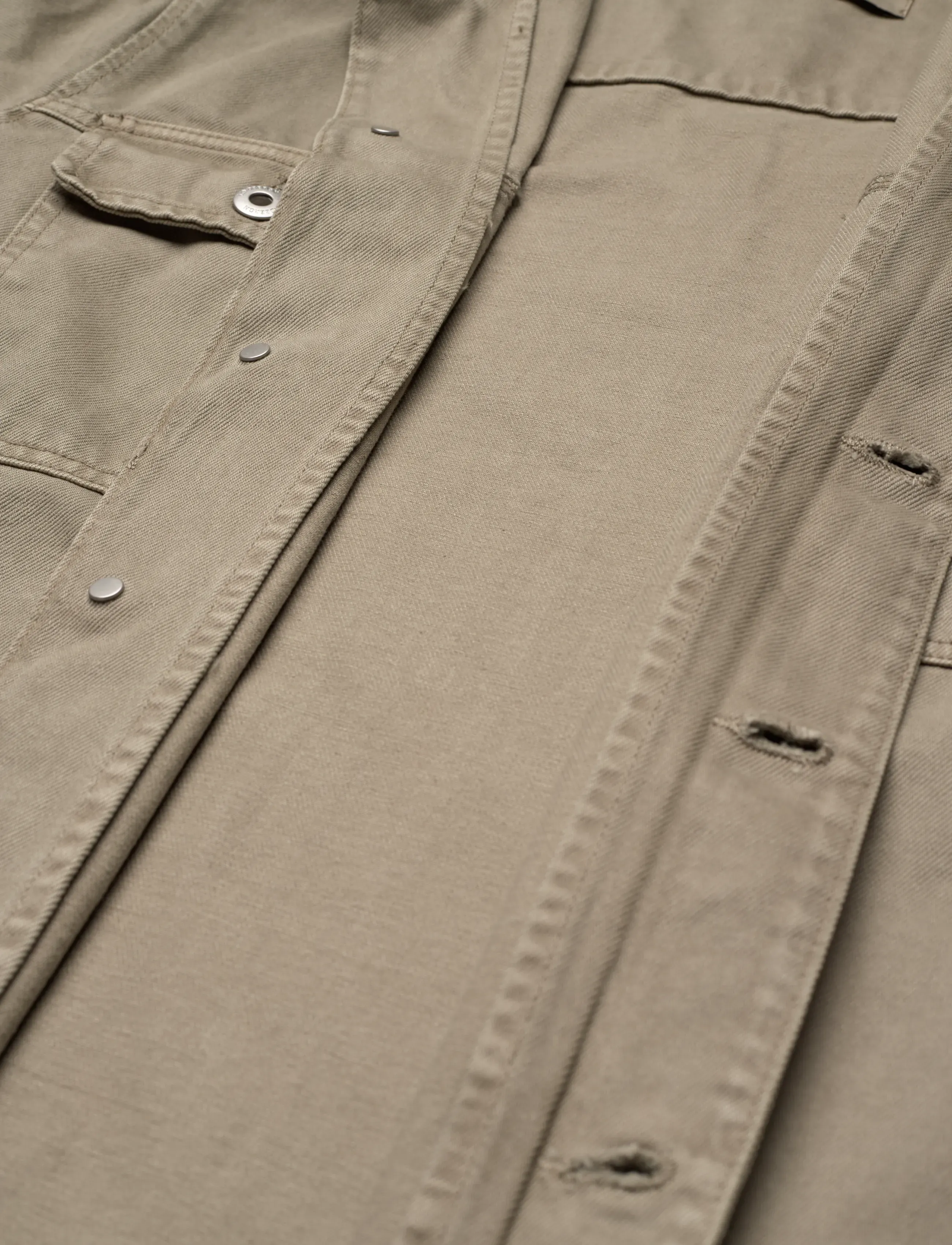 Lindbergh - Colored denim overshirt - kevättakit - army denim - 3