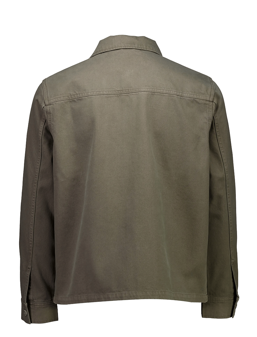 Lindbergh - Colored denim overshirt - dk stone - 2