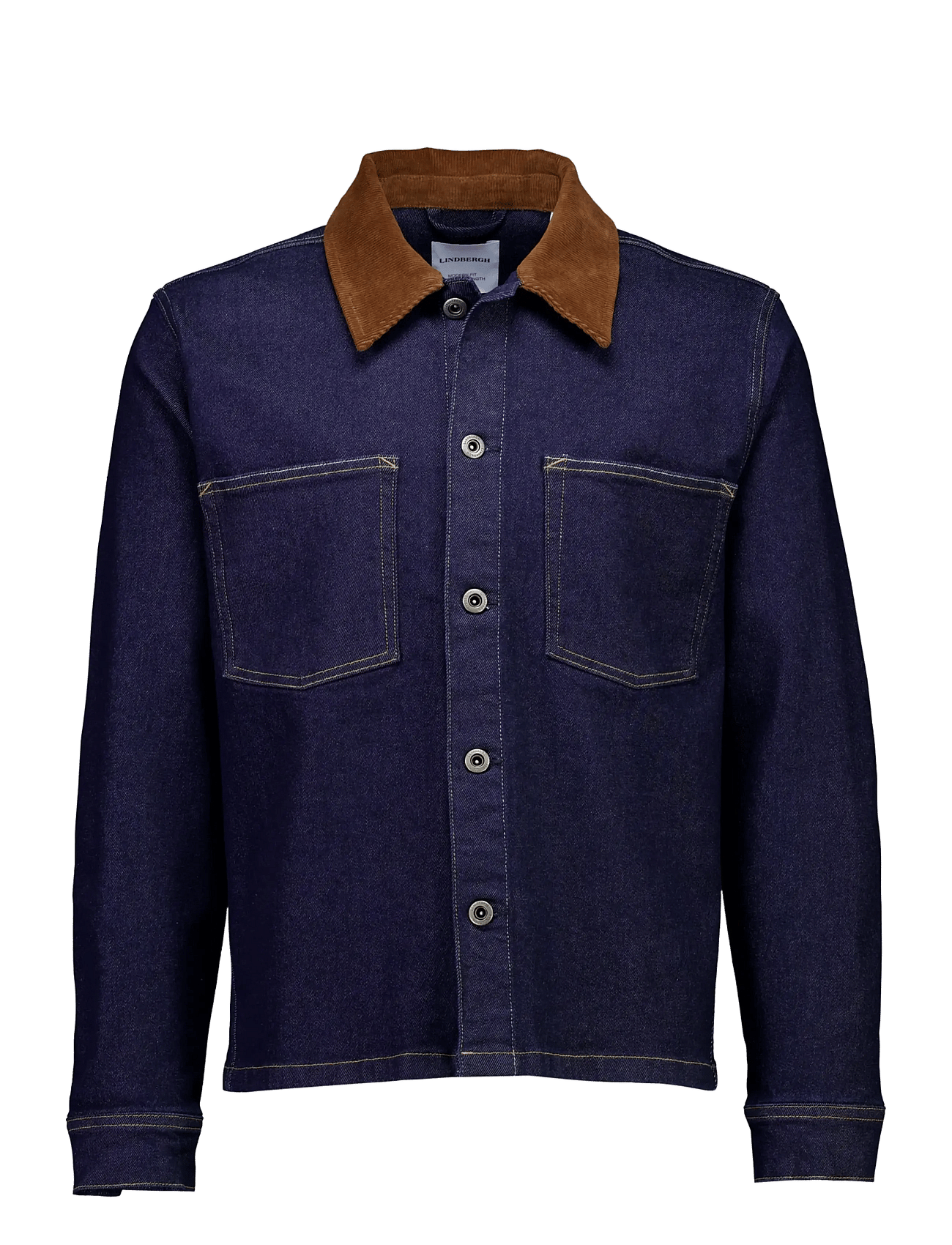 Lindbergh - Corduroy Collar Overshirt -