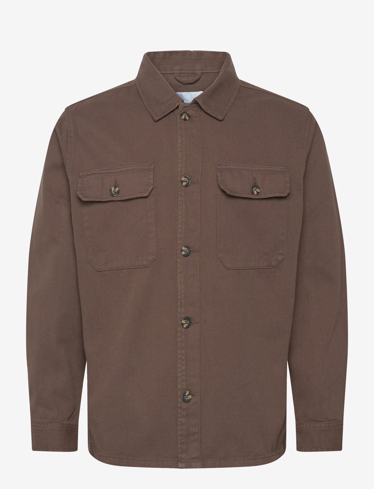 Lindbergh - Heavy twill overshirt - dk stone - 1
