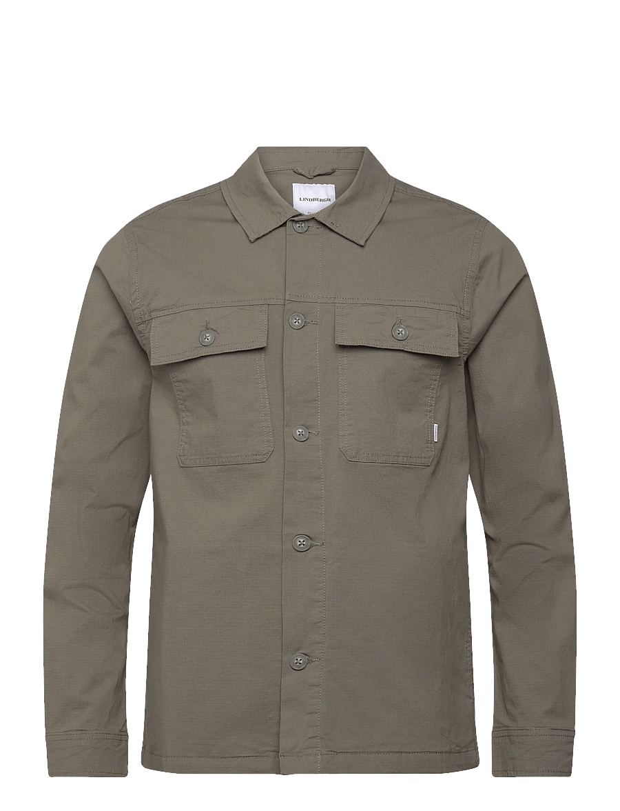 Lindbergh - Rip stop overshirt L/S - kollektsioonid - army - 1