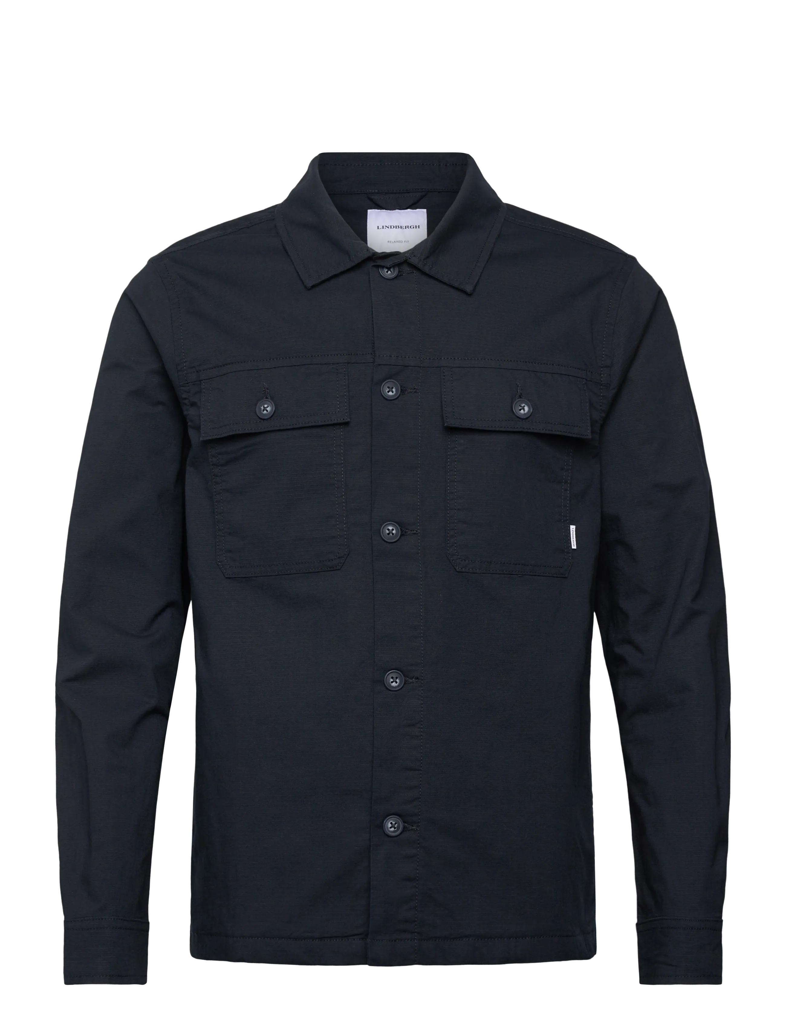 Rip stop overshirt L/S - NAVY