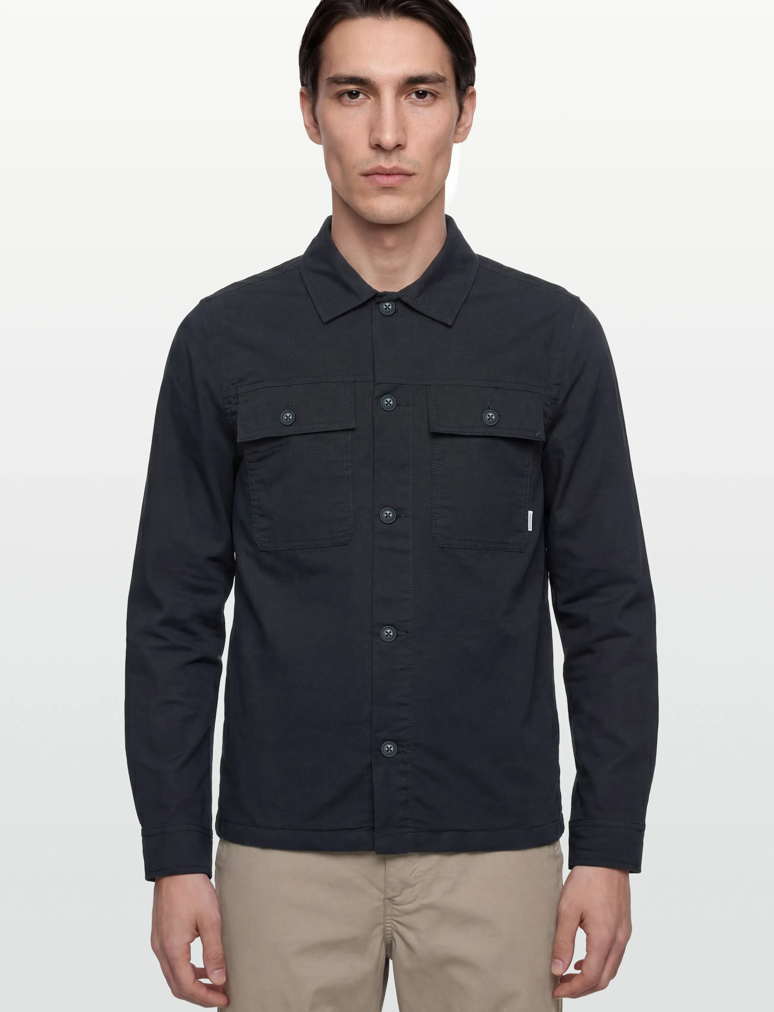 Lindbergh - Rip stop overshirt L/S - collections - navy - 3
