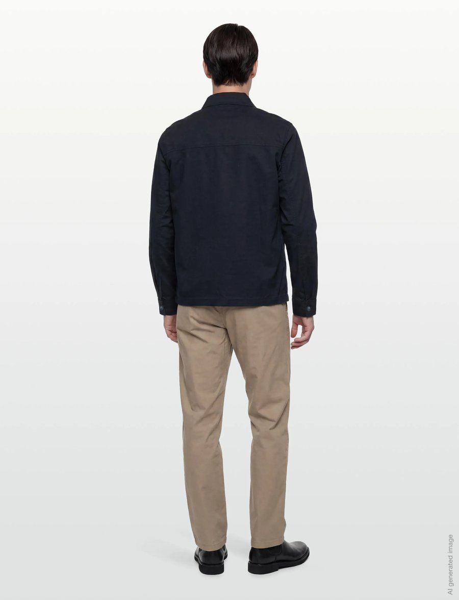 Lindbergh - Rip stop overshirt L/S - collections - navy - 4