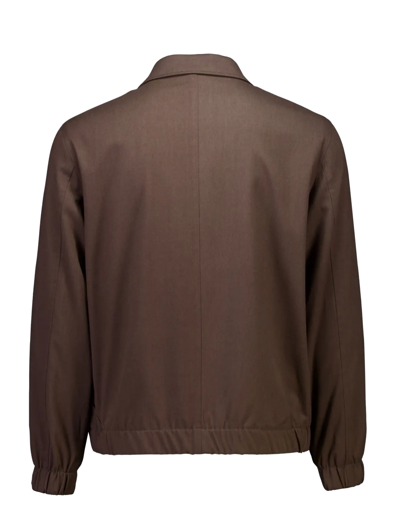 Lindbergh - Lt brushed zip jacket - brown mel - 2