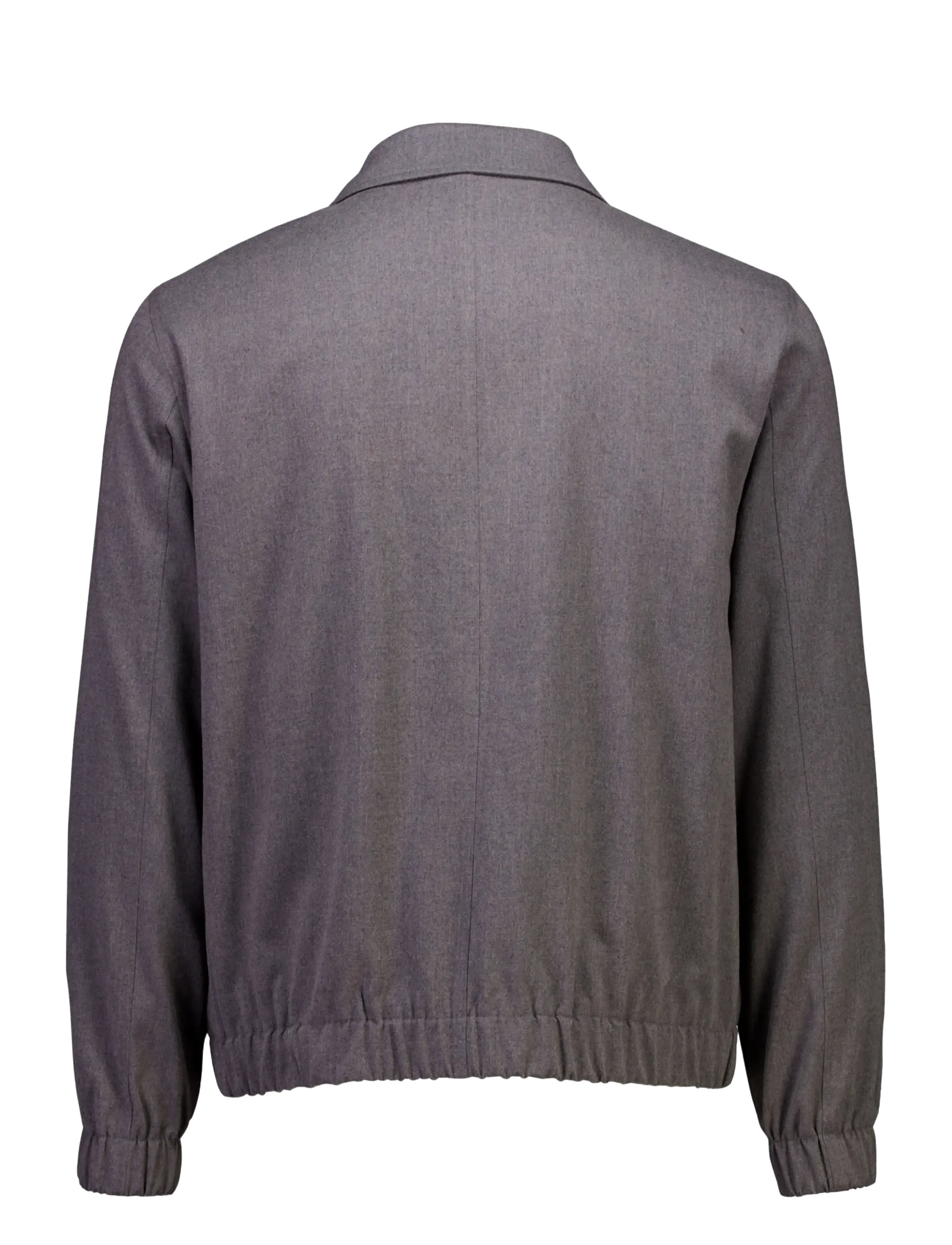 Lindbergh - Lt brushed zip jacket - dk grey mel - 2