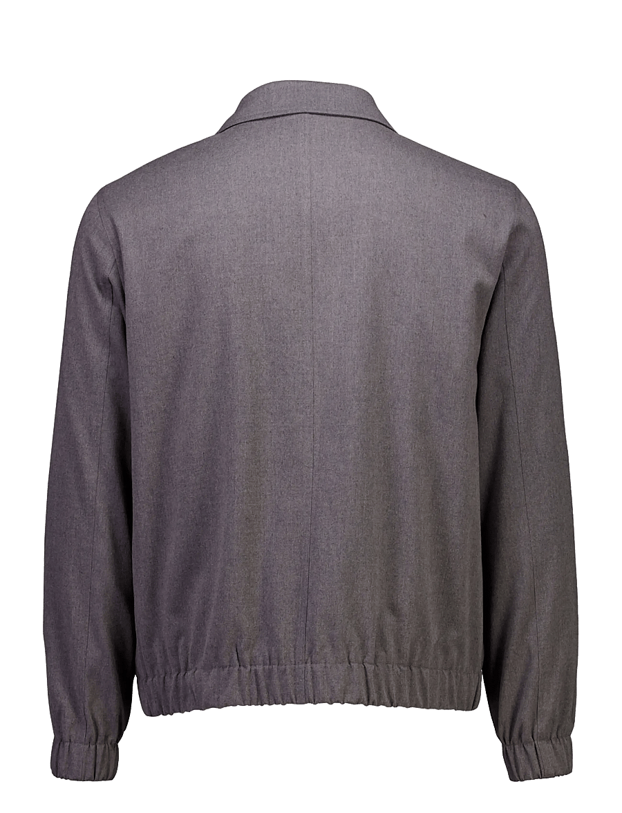 Lindbergh - Lt brushed zip jacket - fall jackets - dk grey mel - 2